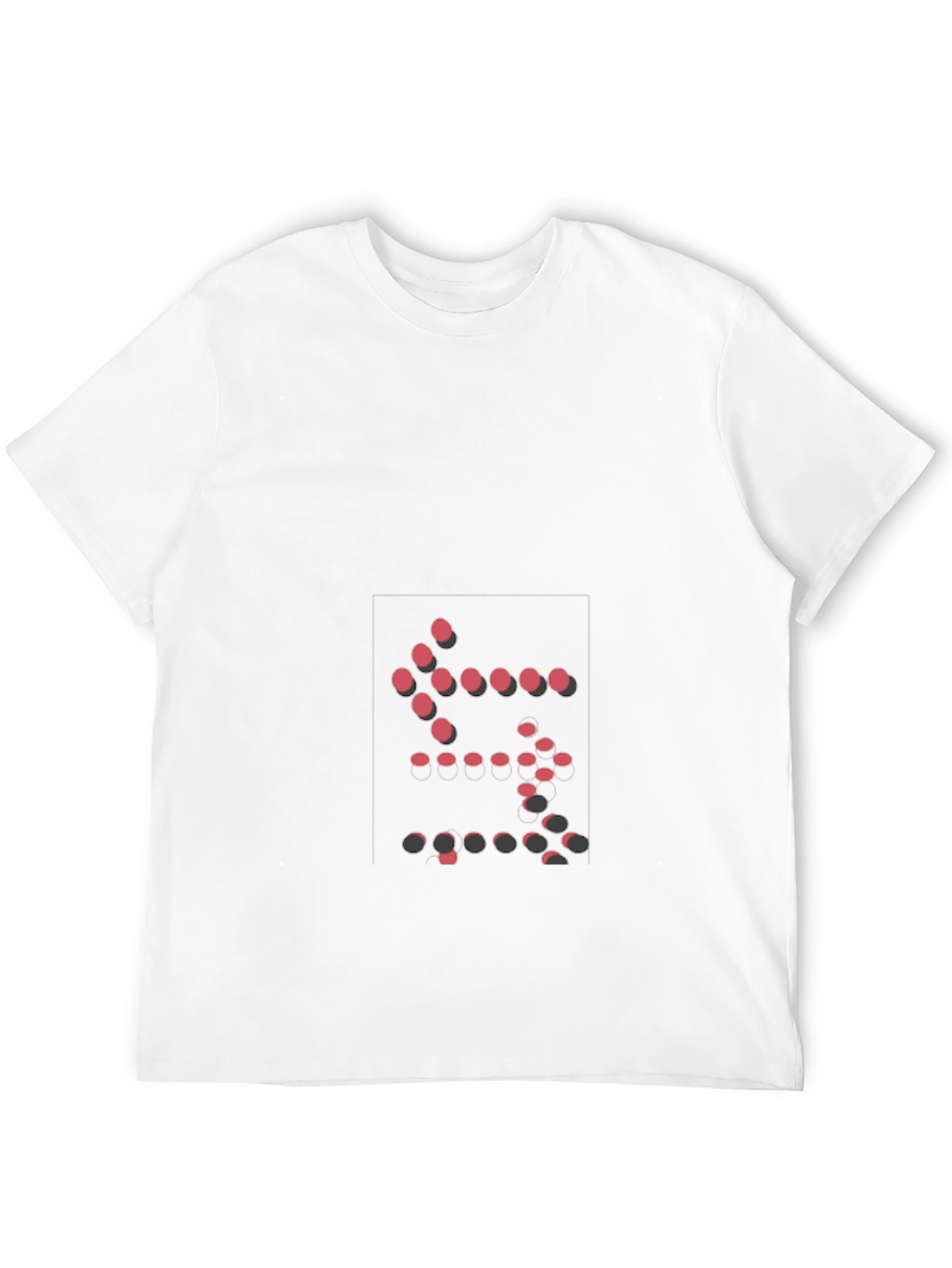 Abstract Dot Design Black T-Shirt