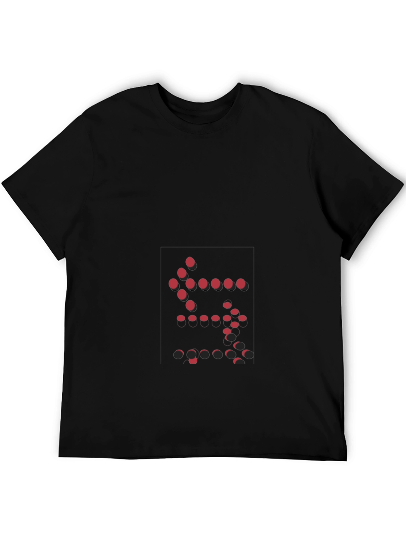 Abstract Dot Design Black T-Shirt