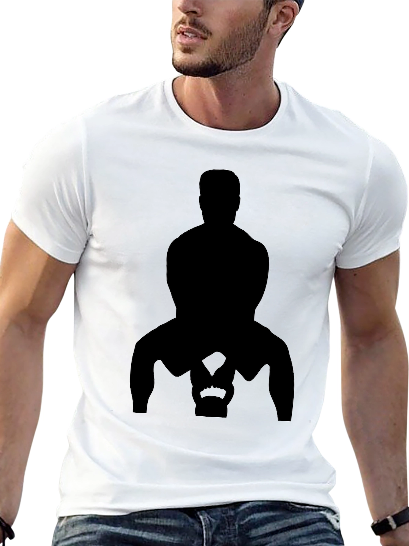 Silhouette Kettlebell Workout T-Shirt