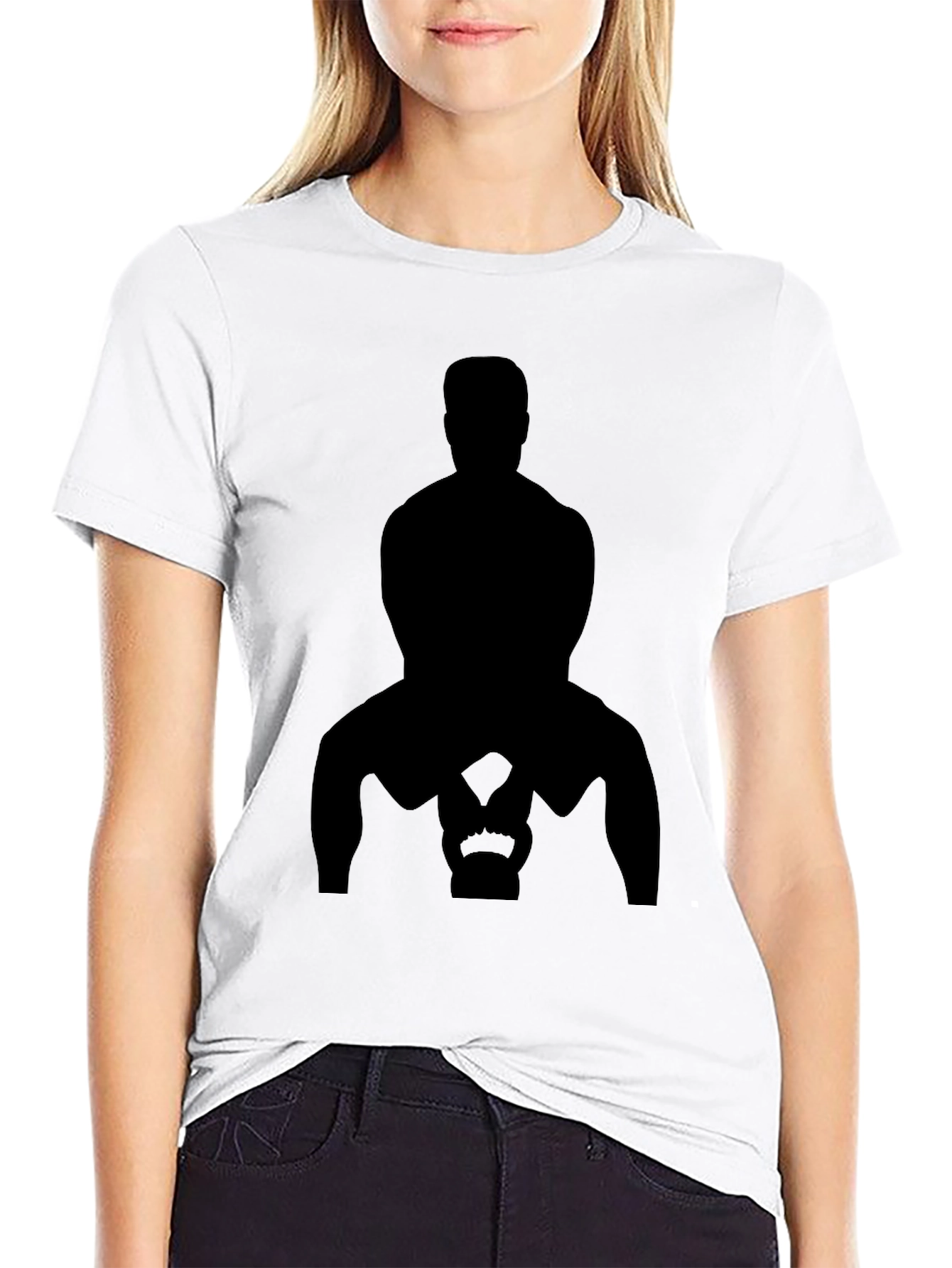 Silhouette Kettlebell Workout T-Shirt