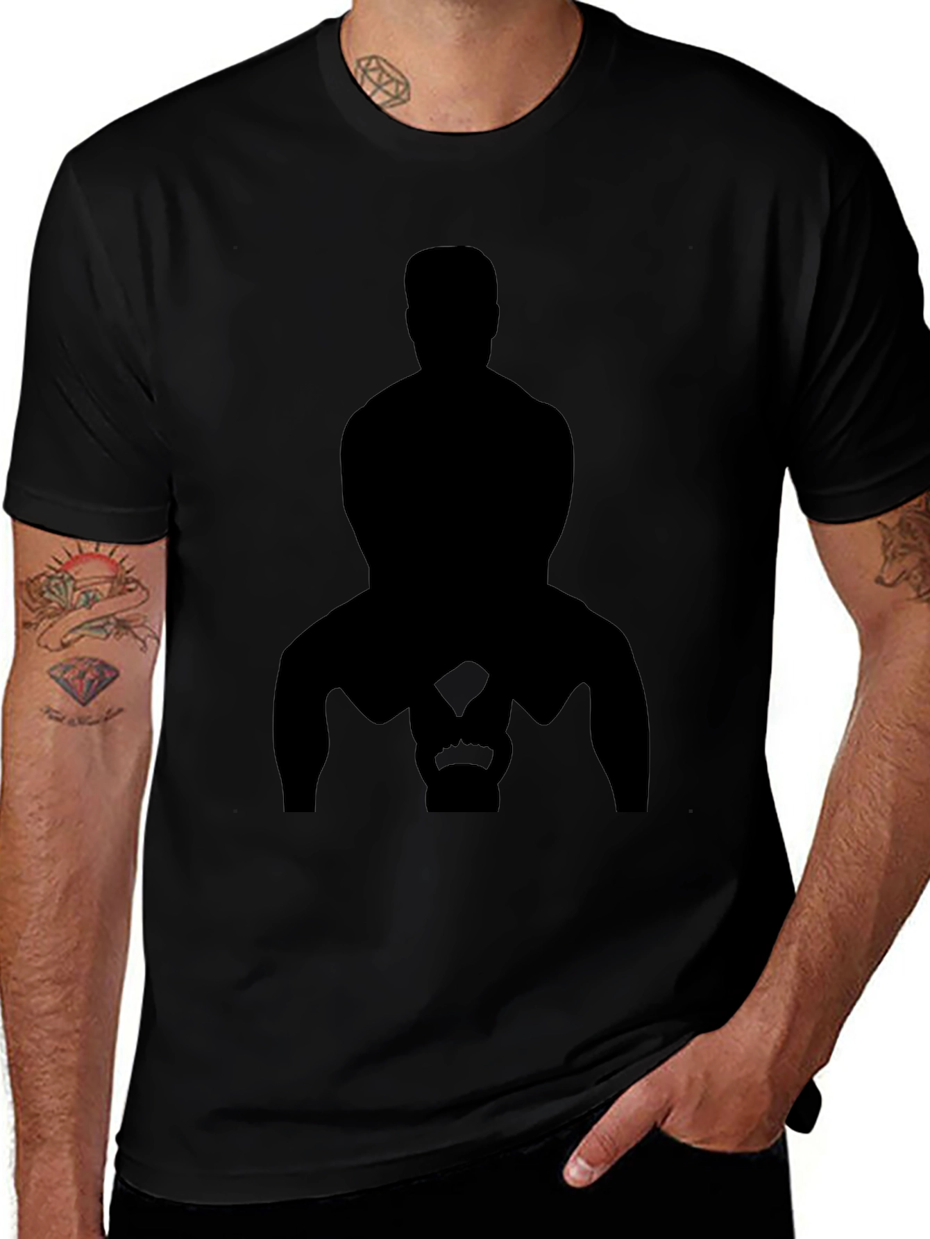 Silhouette Kettlebell Workout T-Shirt
