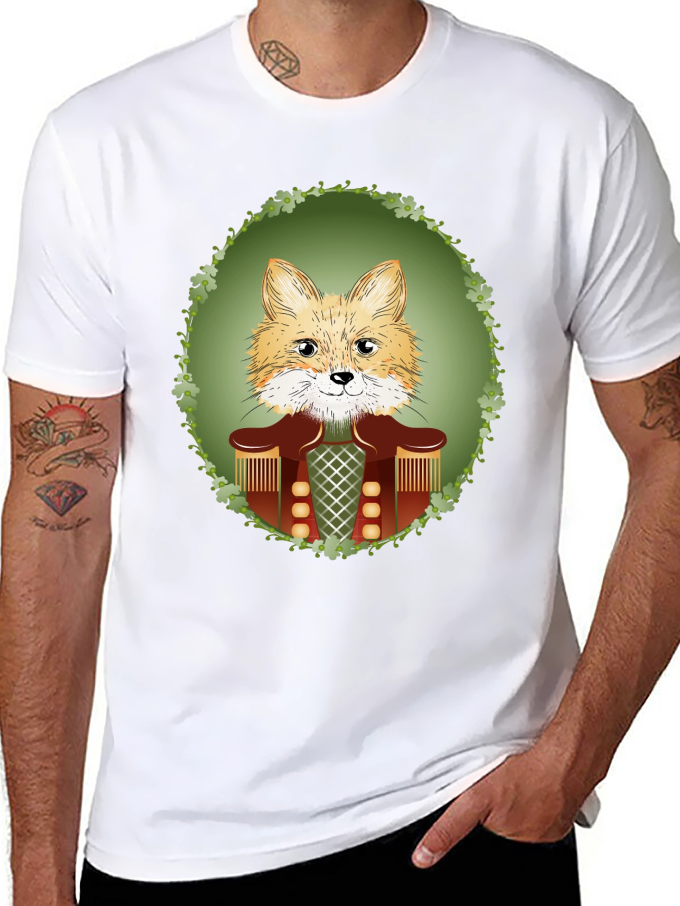 Fox Nutcracker T-Shirt - Unique Animal Design