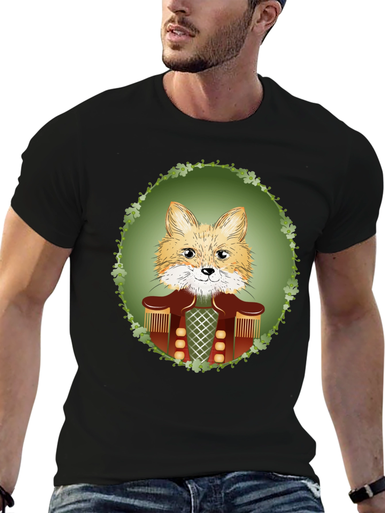 Fox Nutcracker T-Shirt - Unique Animal Design