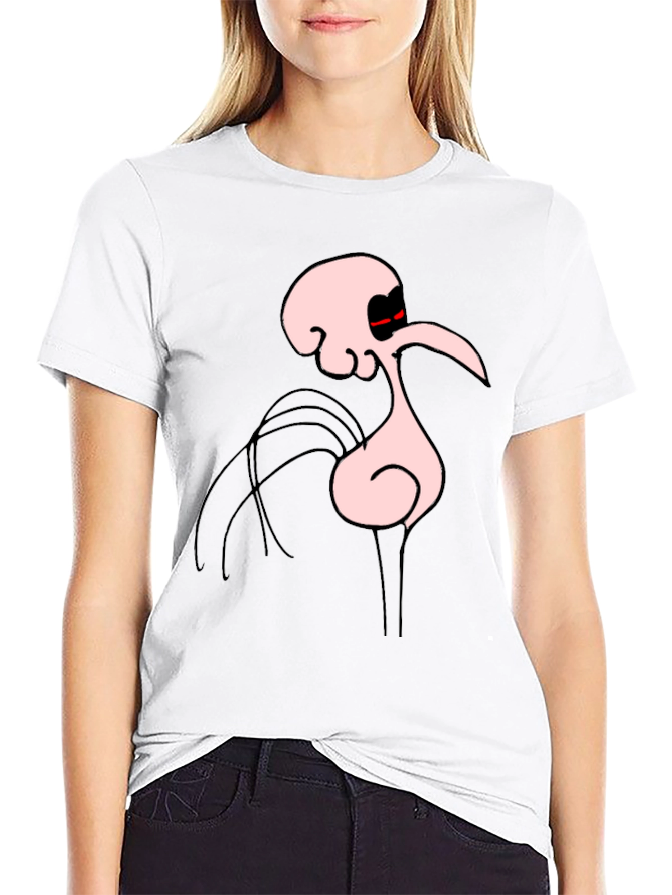 Bold Squidward T-Shirt - Black Cartoon Tee