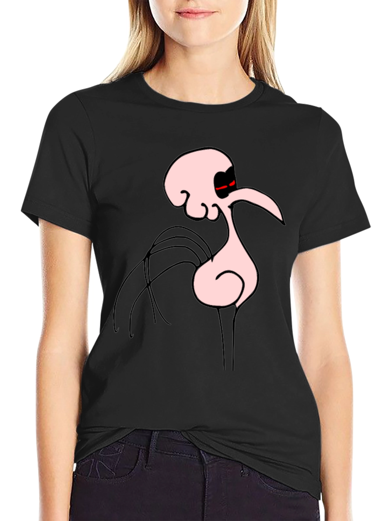 Bold Squidward T-Shirt - Black Cartoon Tee