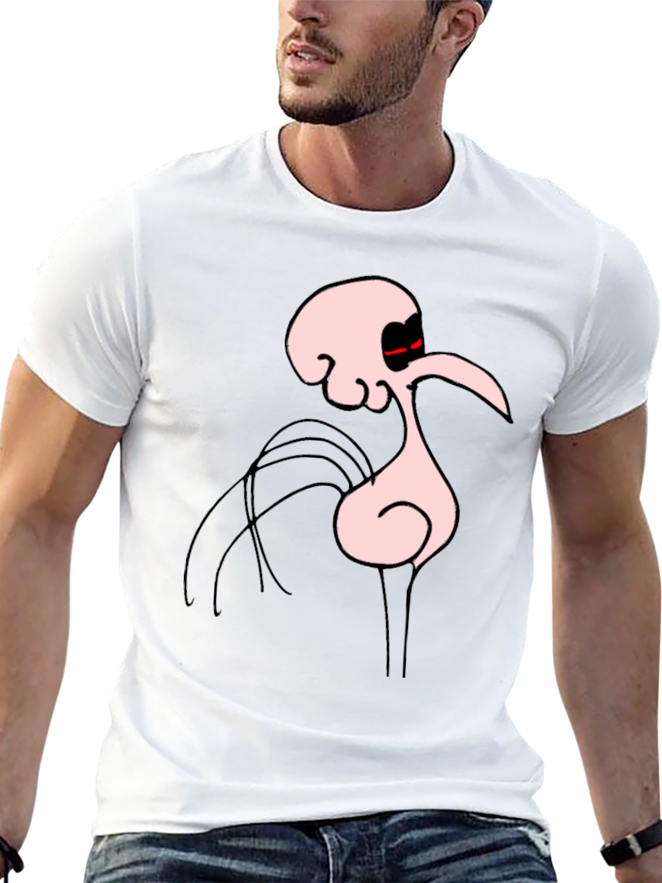 Bold Squidward T-Shirt - Black Cartoon Tee