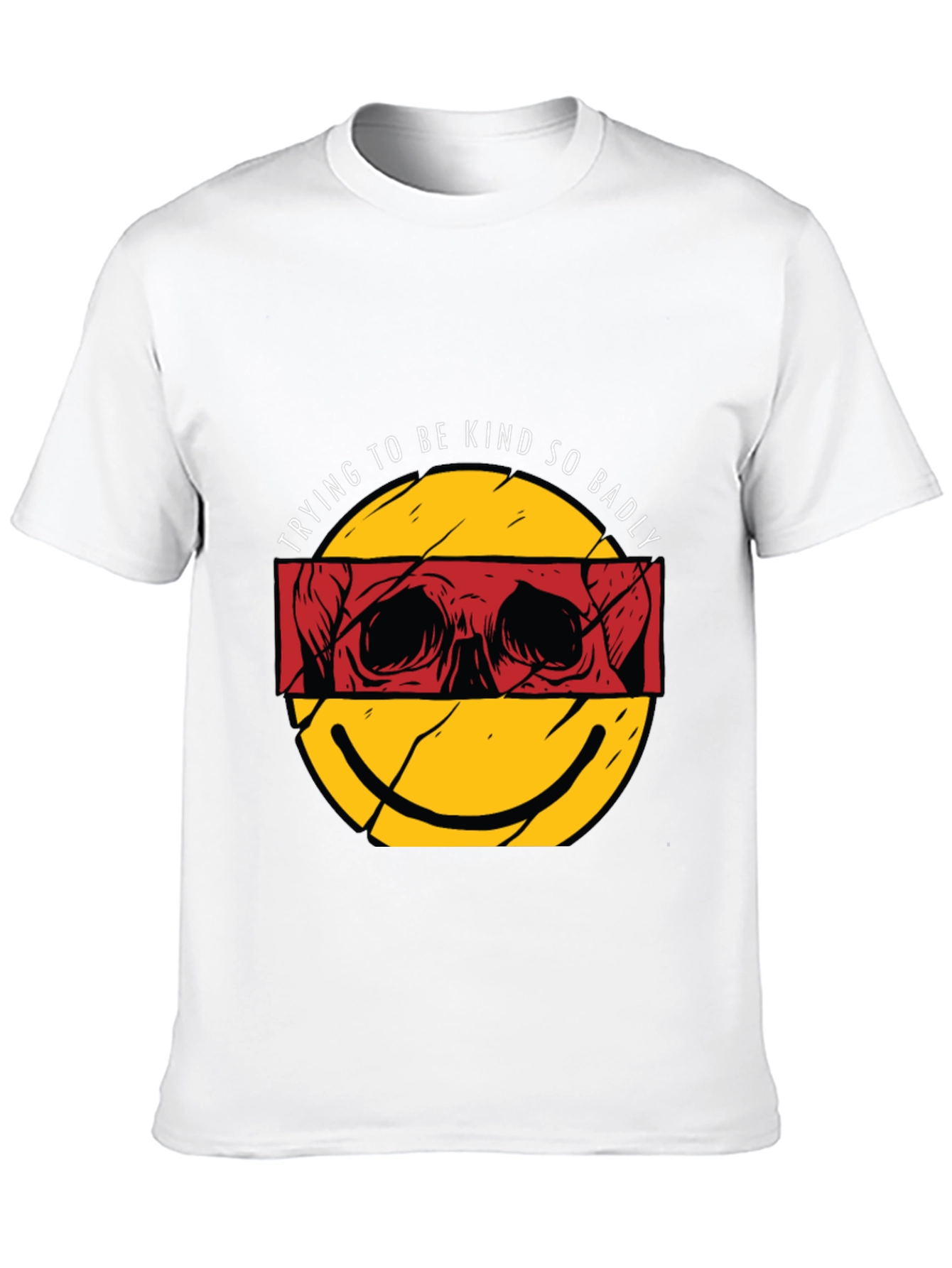 Trying To Be Kind So Badly Black Graphic Tee
