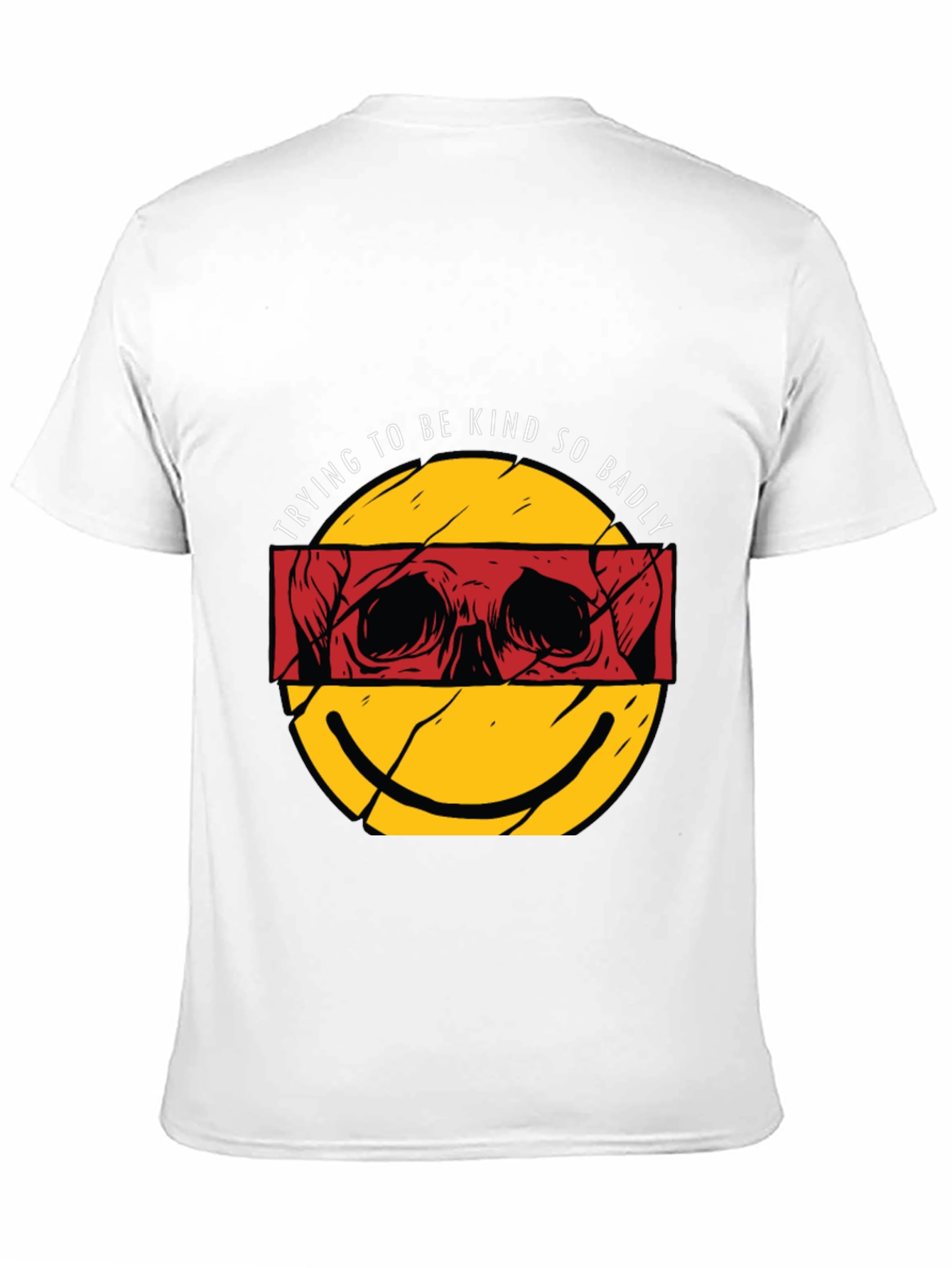 Trying To Be Kind So Badly Black Graphic Tee