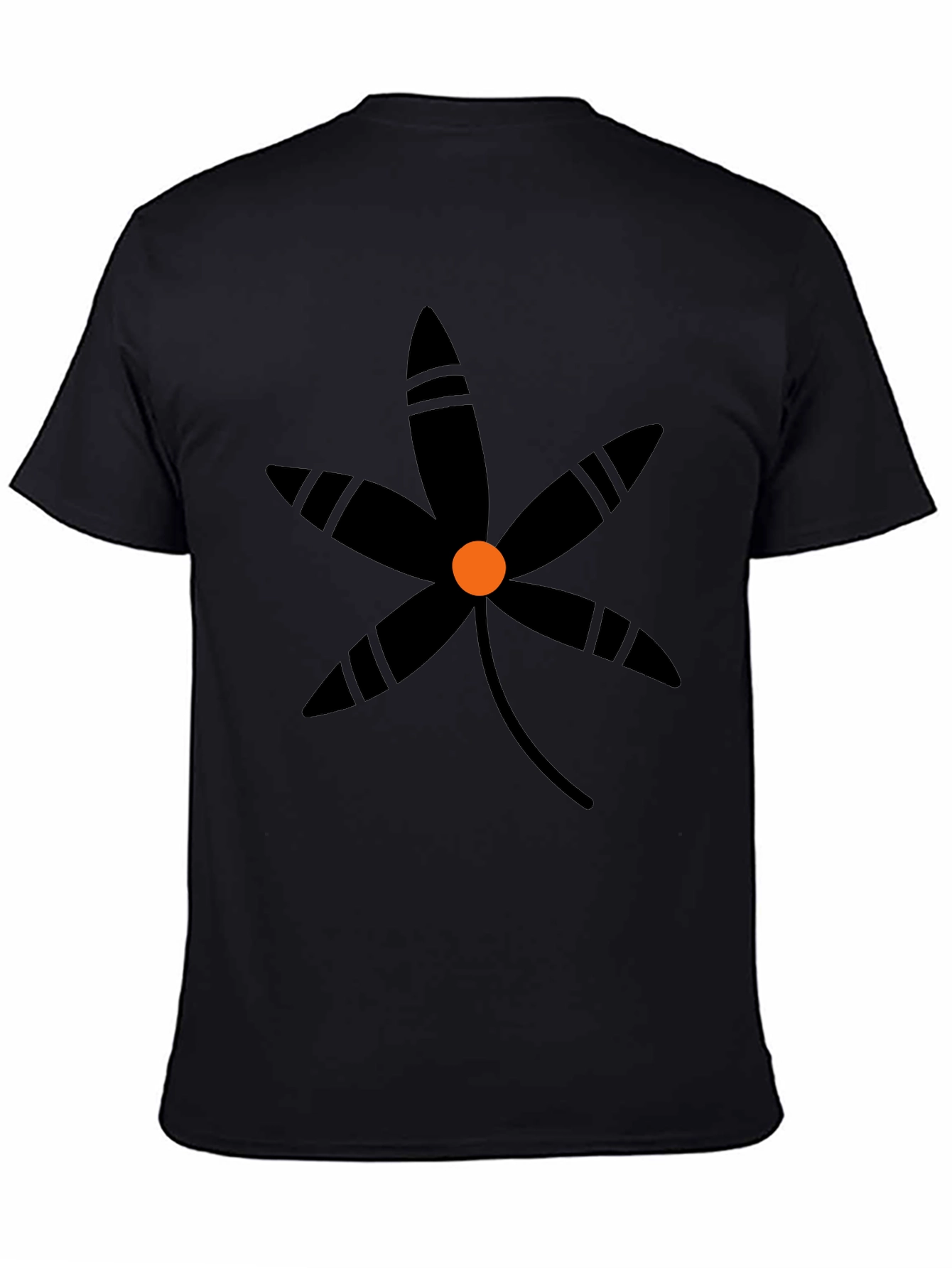Black Floral Graphic T-Shirt - Stylish Casual Wear