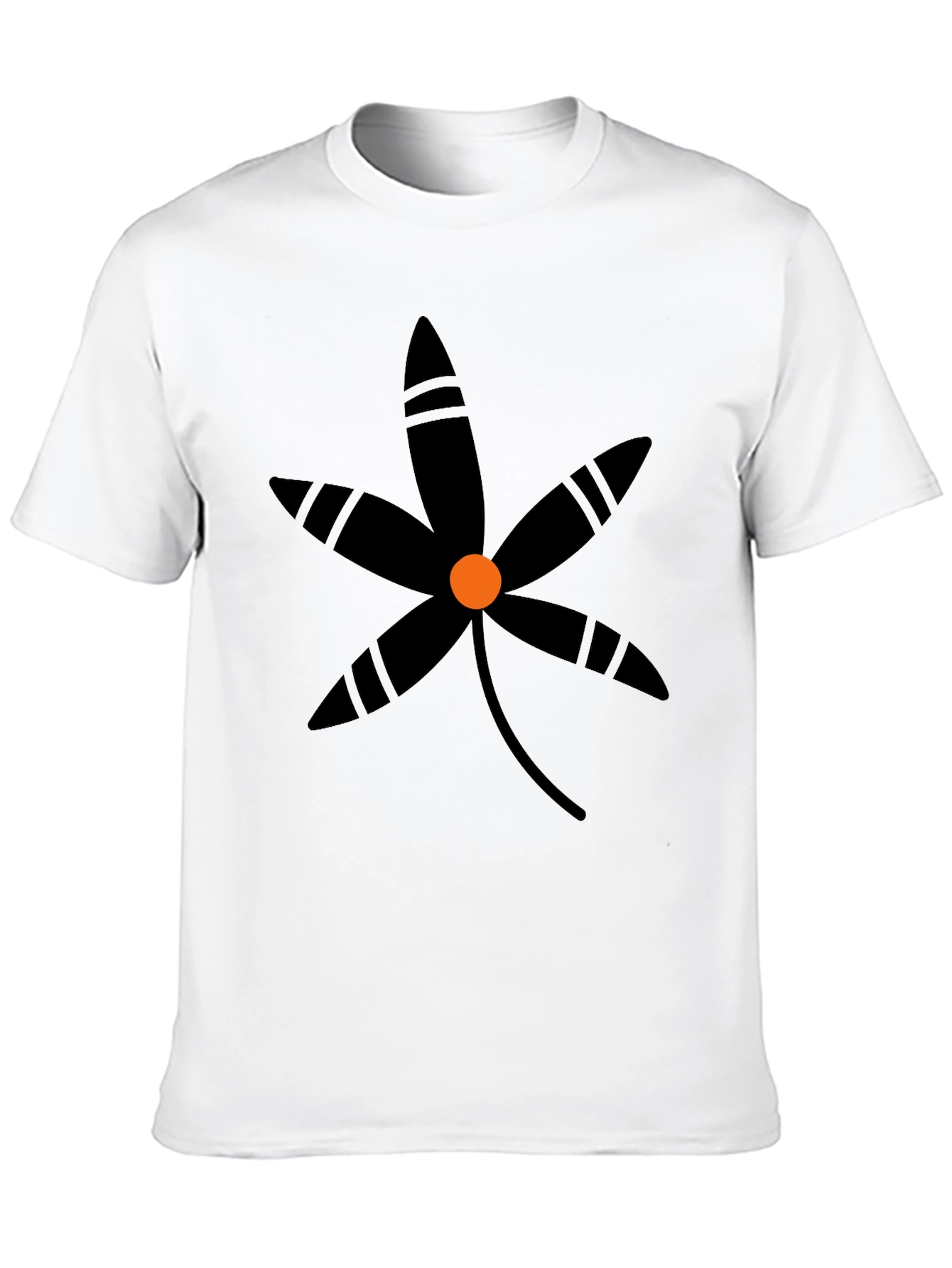 Black Floral Graphic T-Shirt - Stylish Casual Wear