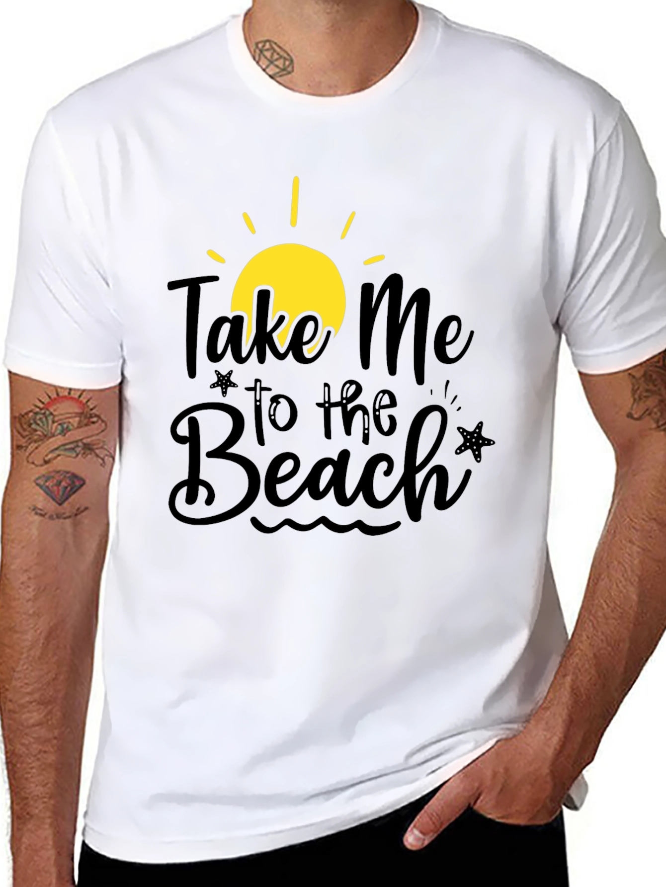 Take Me to the Beach Black T-Shirt