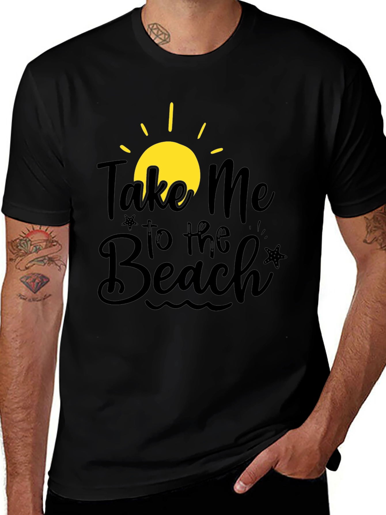 Take Me to the Beach Black T-Shirt