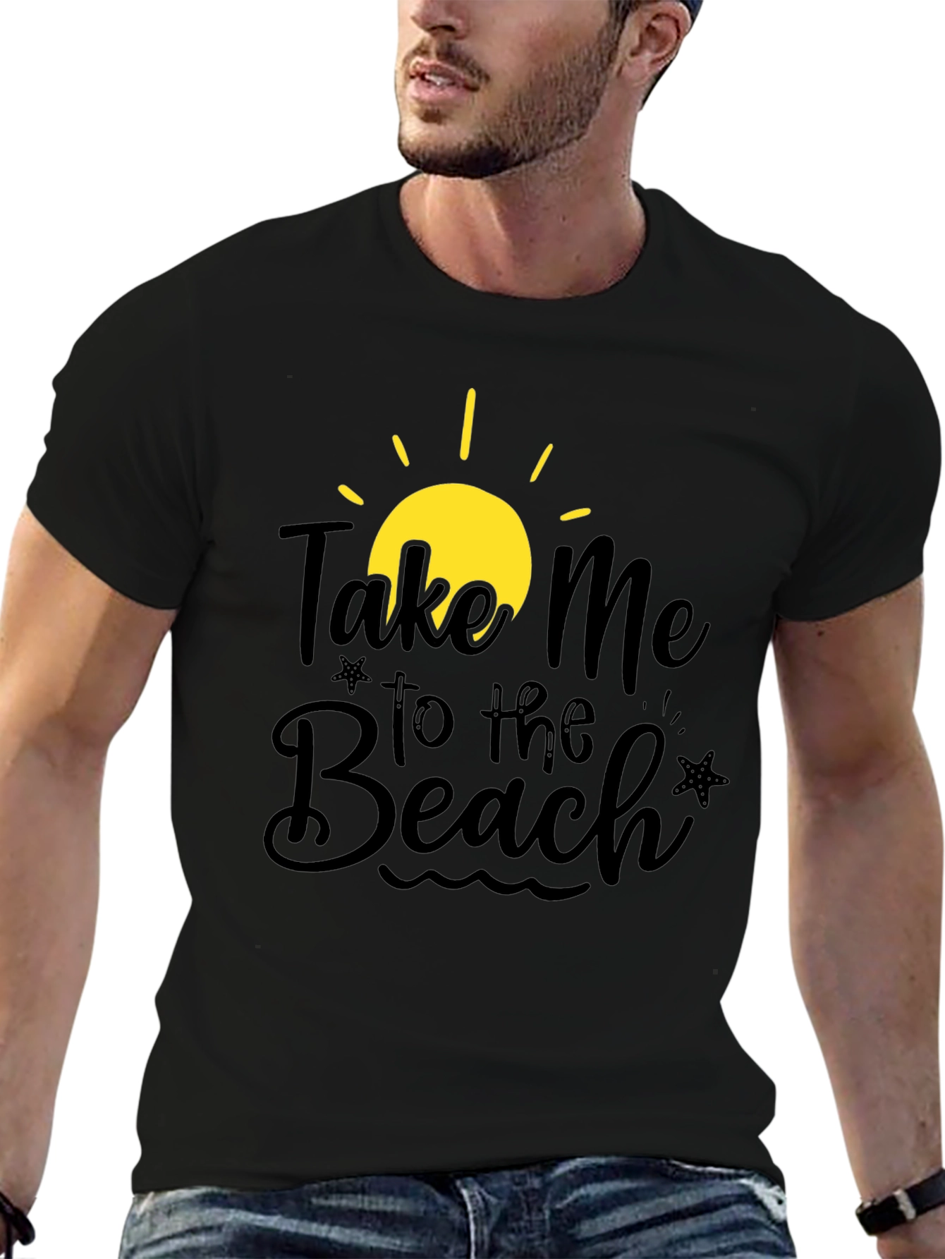 Take Me to the Beach Black T-Shirt