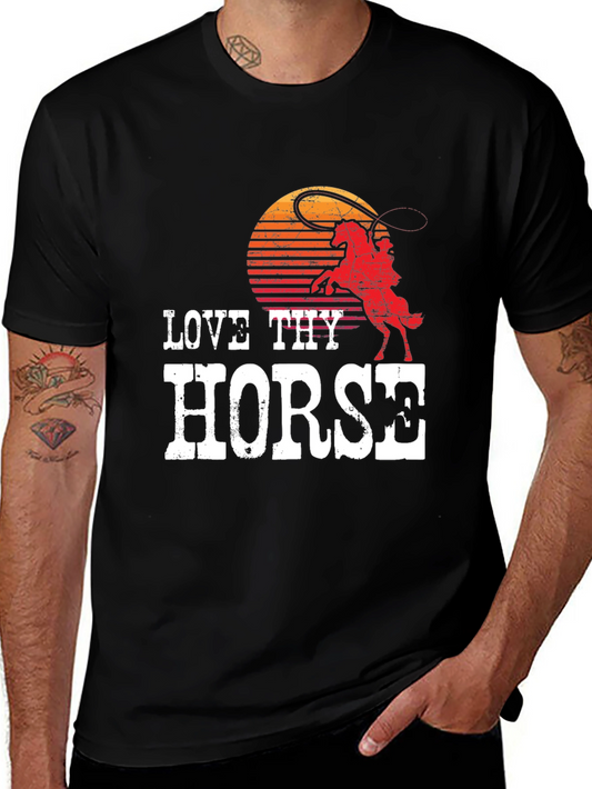 Love Thy Horse Graphic Tee - Western Style T-Shirt