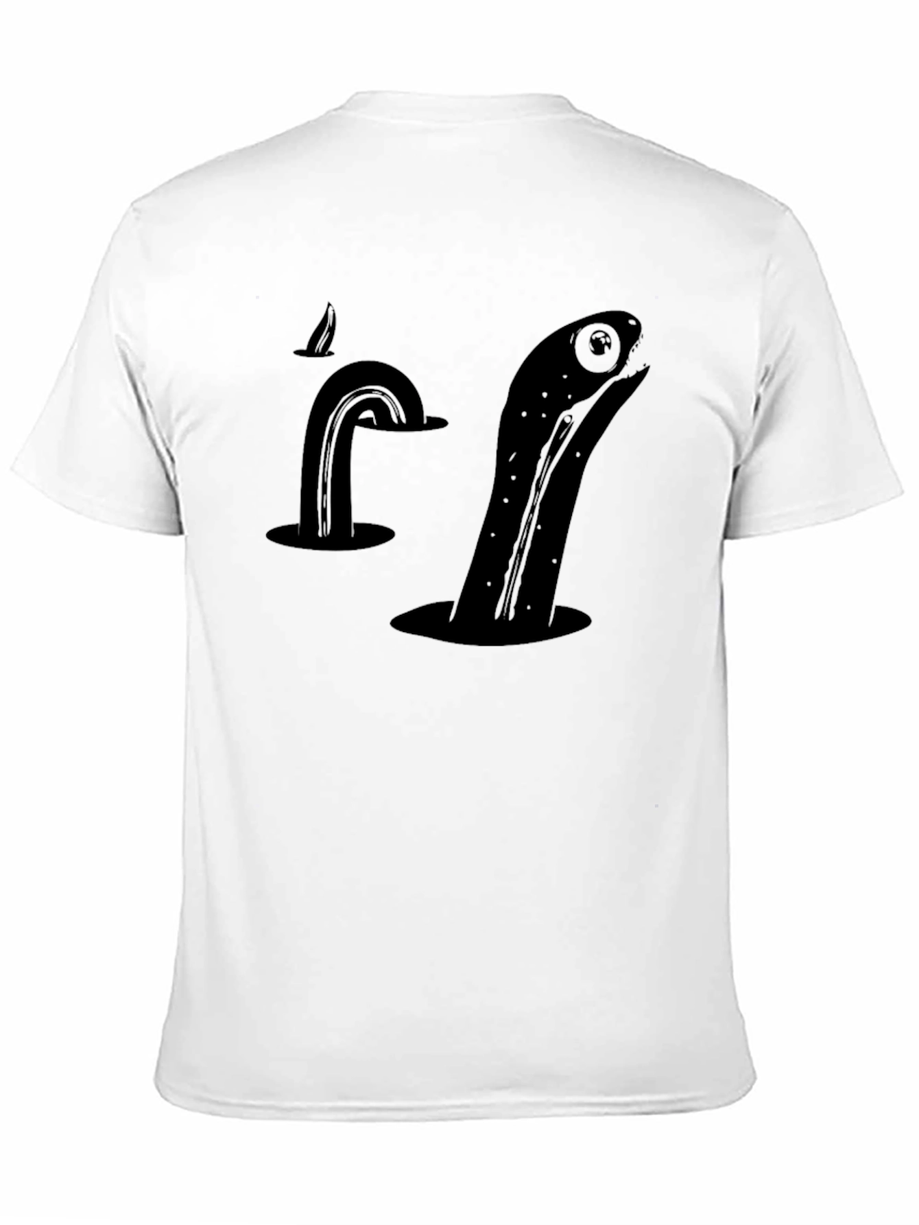 Sea Serpent Black T-Shirt - Kraken Monster Tee