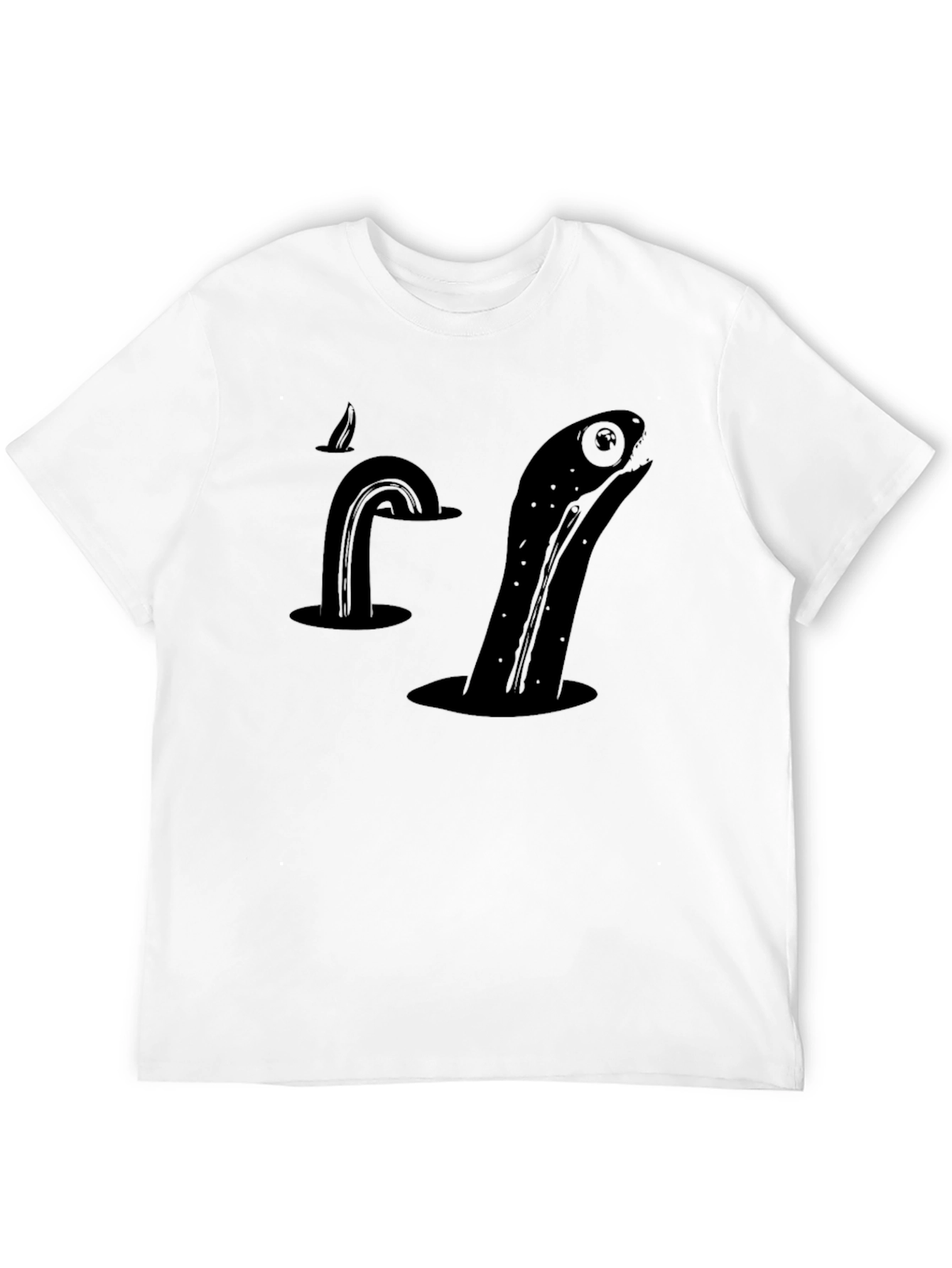 Sea Serpent Black T-Shirt - Kraken Monster Tee