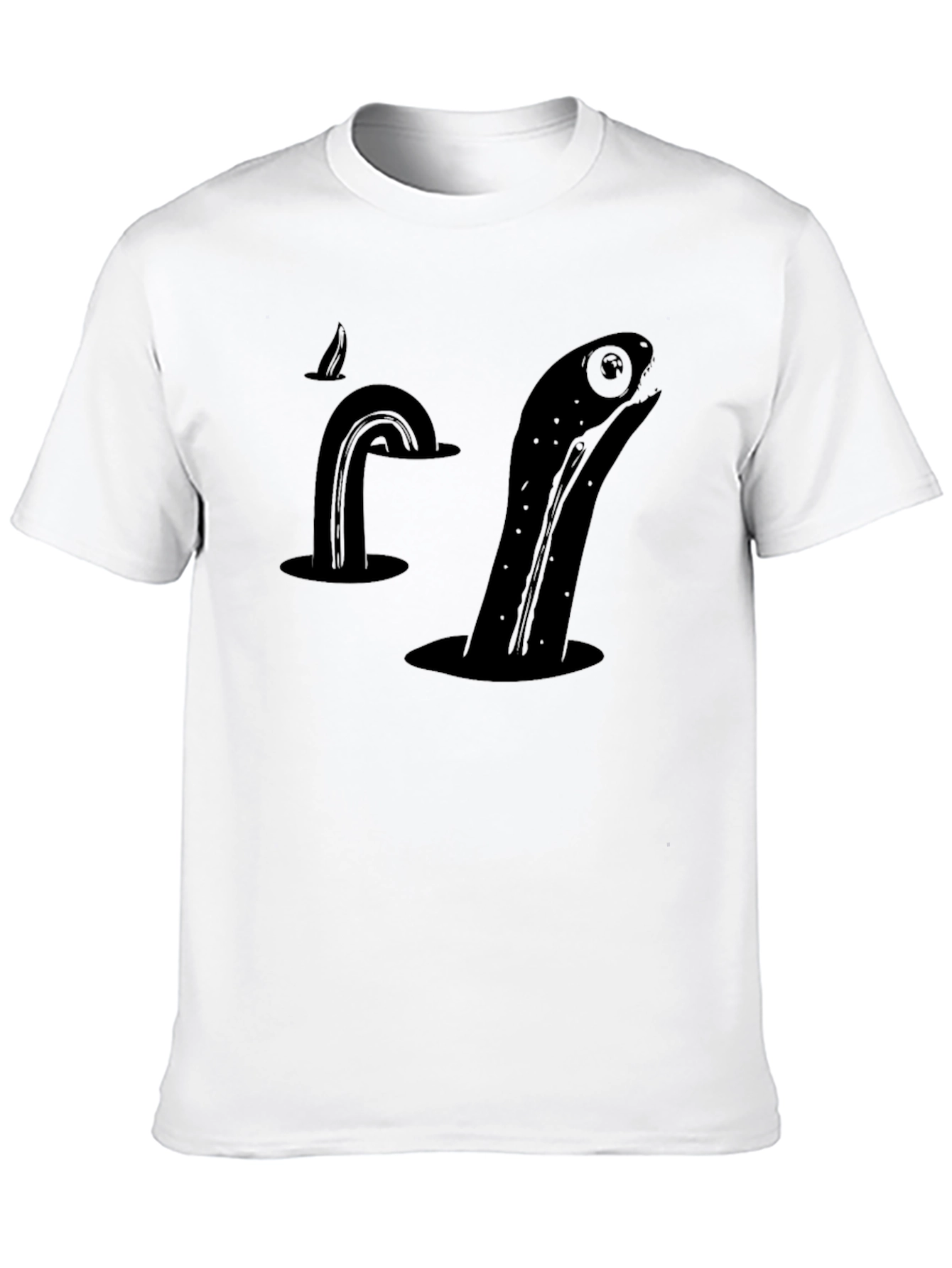 Sea Serpent Black T-Shirt - Kraken Monster Tee