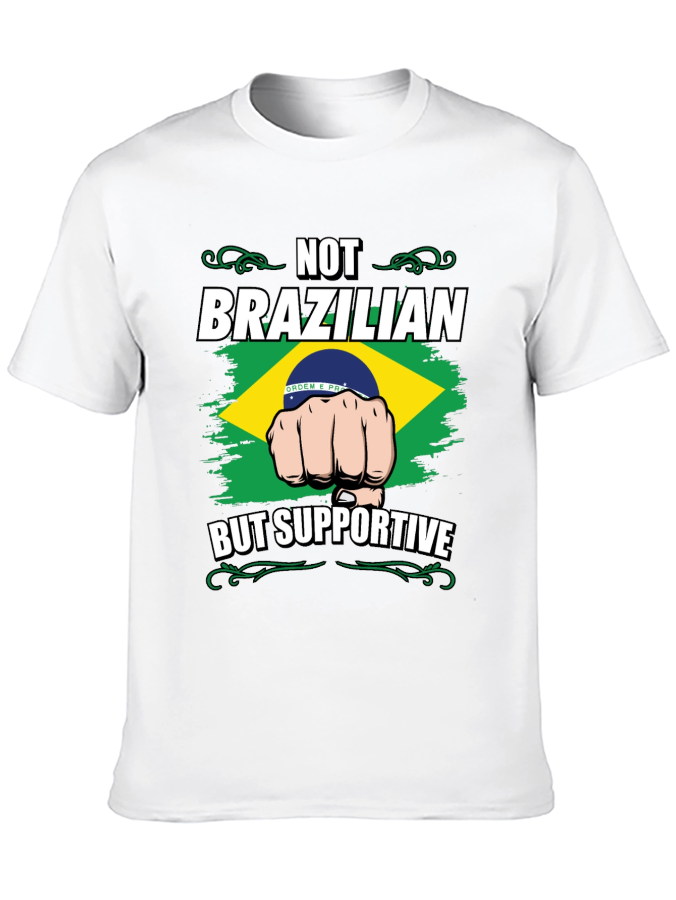 Brazilian Supporter Graphic Tee - Black