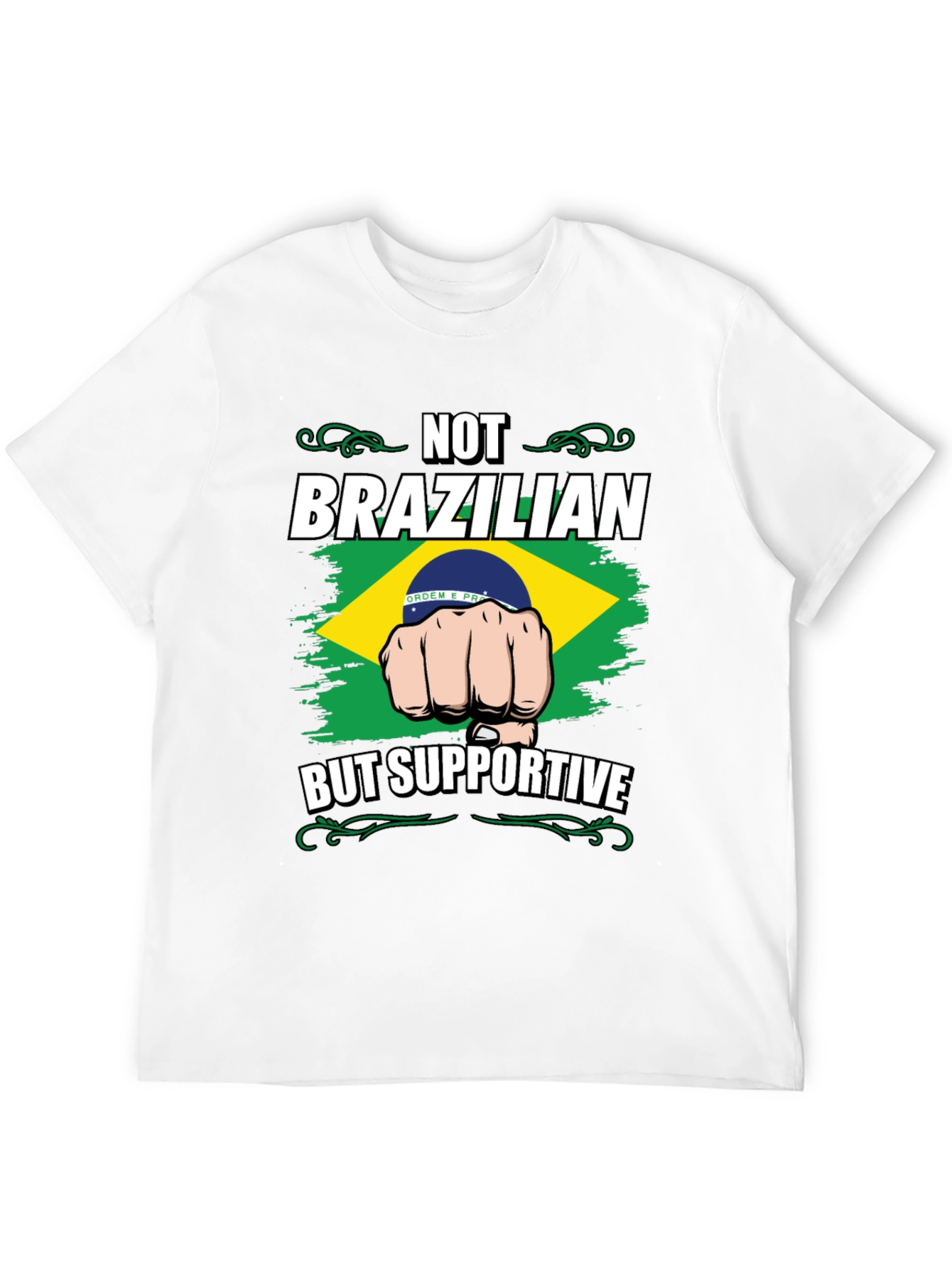 Brazilian Supporter Graphic Tee - Black