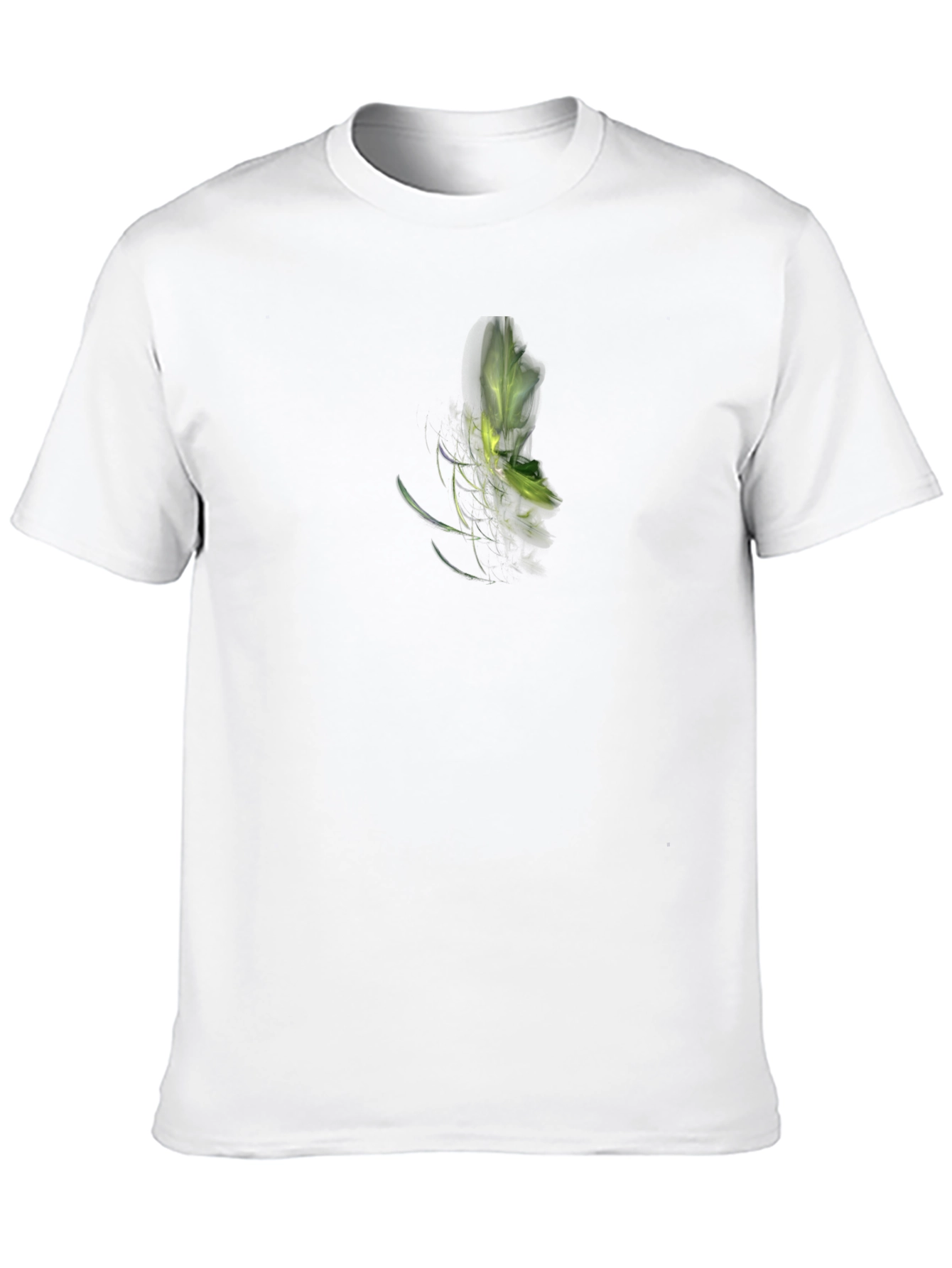 Modern Abstract Graphic Print Black T-Shirt