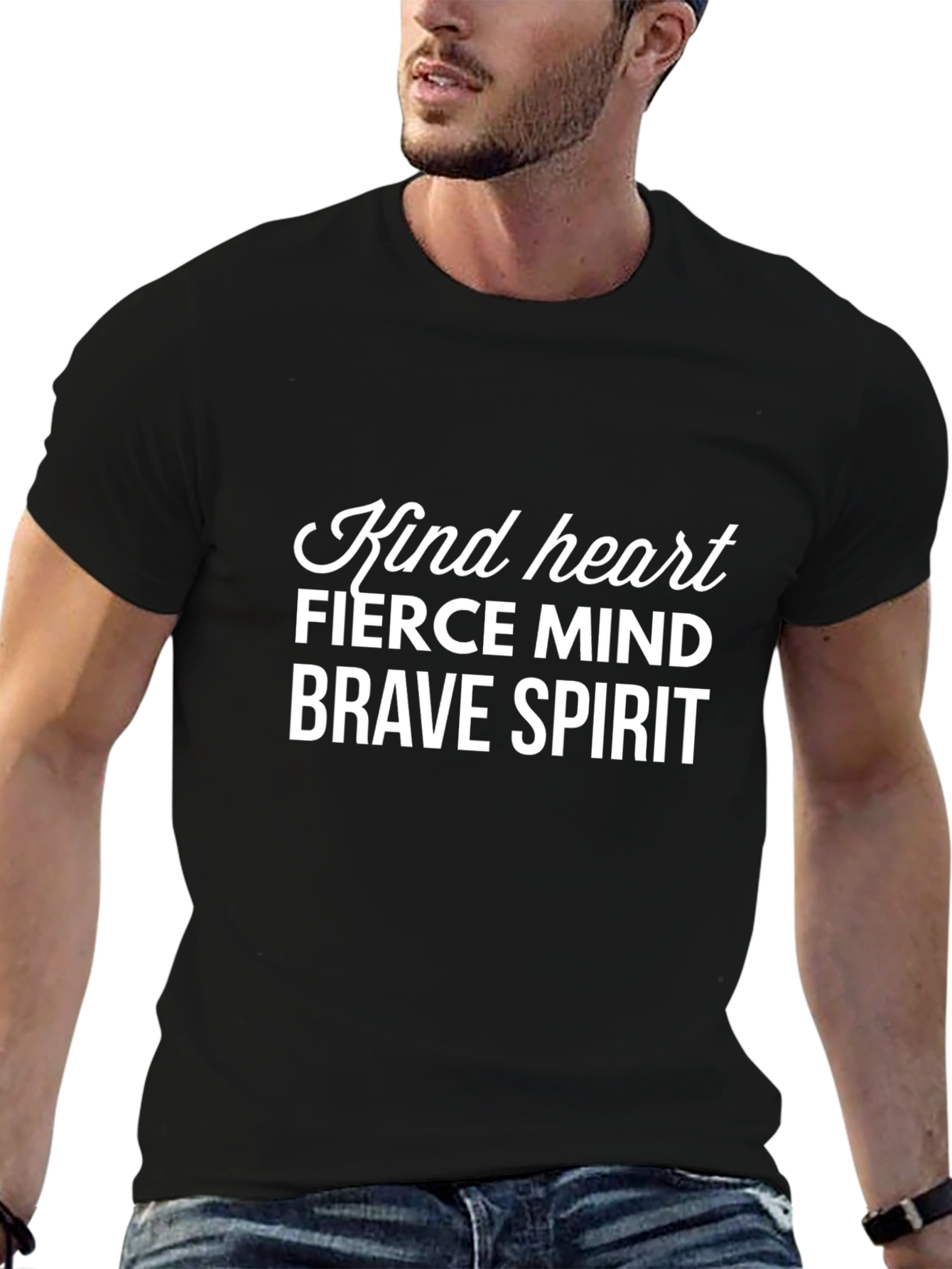 Kind Heart Fierce Mind Brave Spirit Graphic Tee