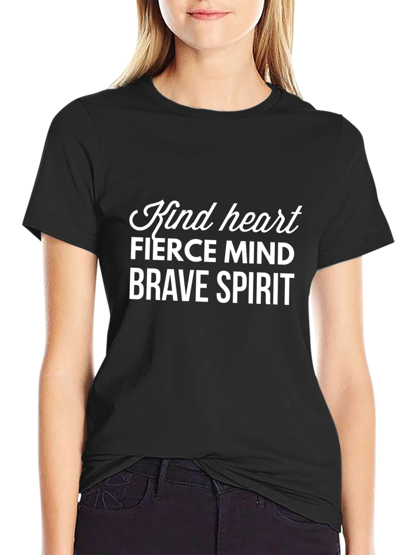 Kind Heart Fierce Mind Brave Spirit Graphic Tee