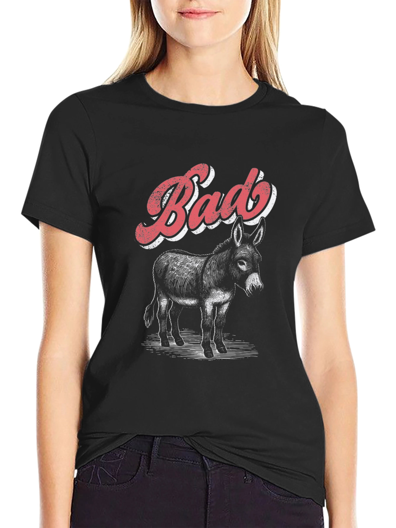 Bad Donkey Graphic T-Shirt - Black