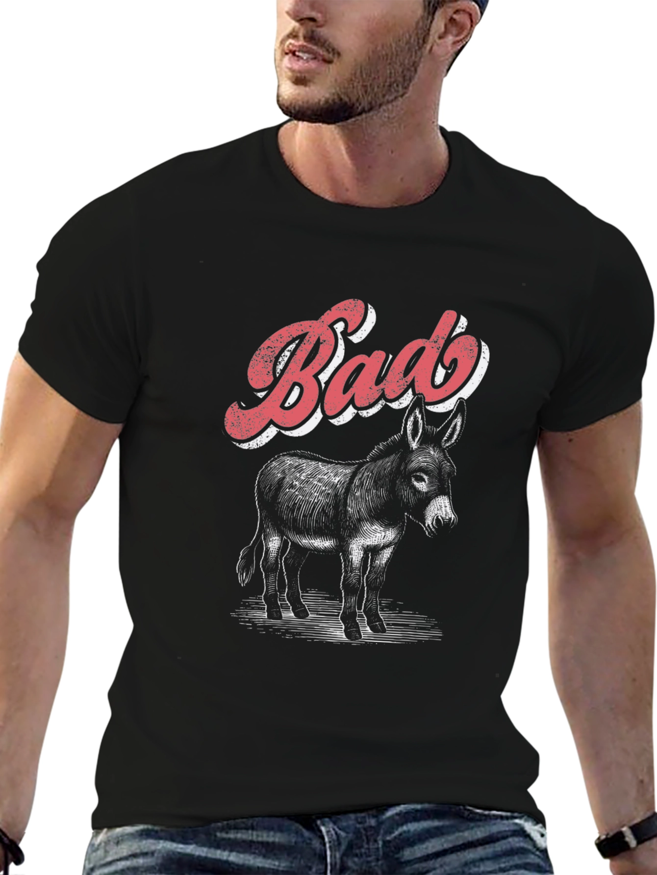 Bad Donkey Graphic T-Shirt - Black