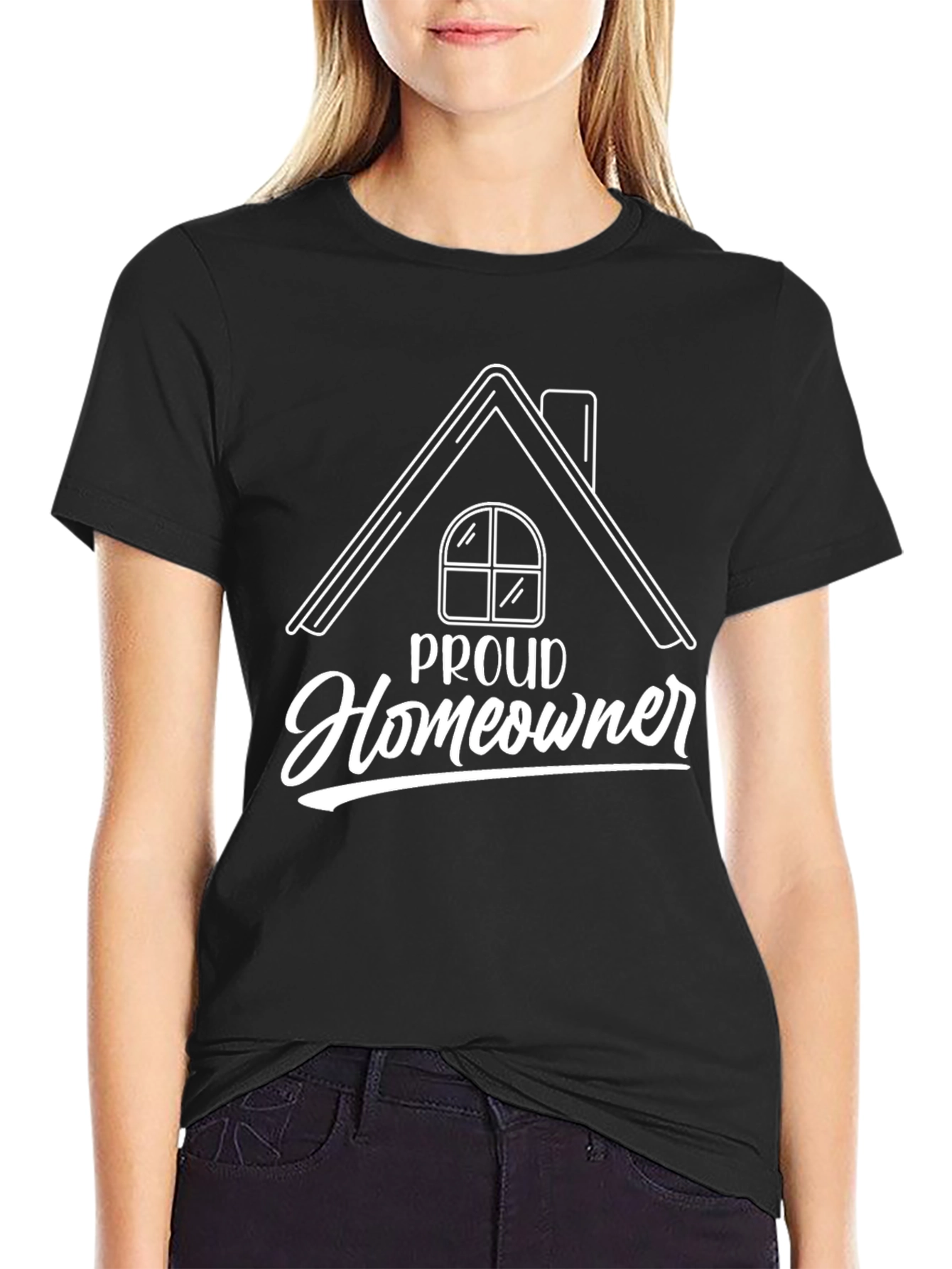 Proud Homeowner Graphic Tee - Black
