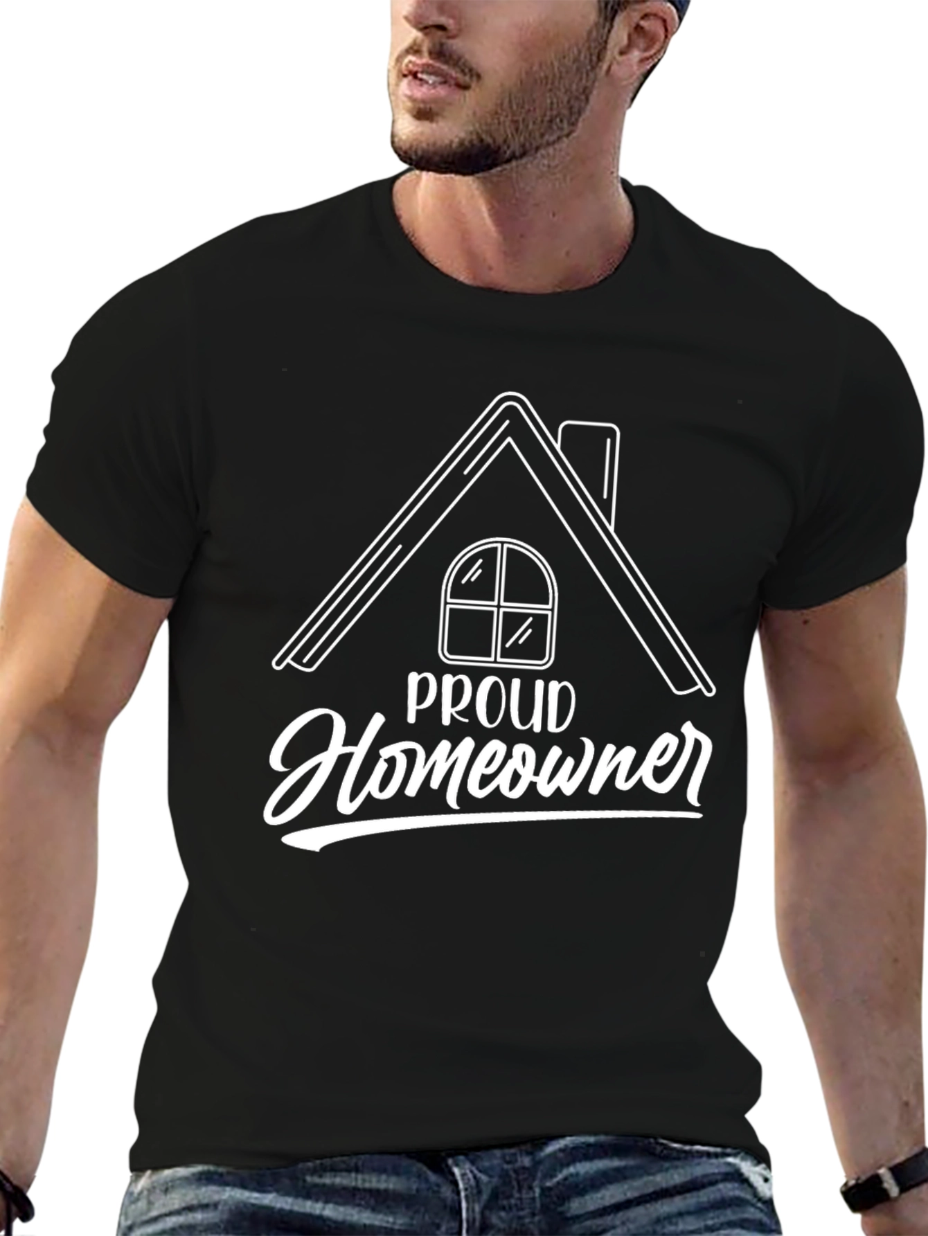 Proud Homeowner Graphic Tee - Black