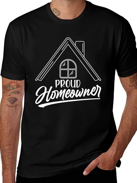 Proud Homeowner Graphic Tee - Black