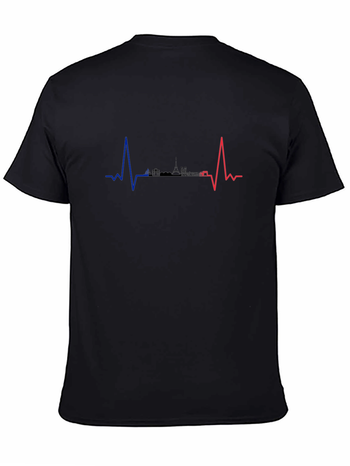 Paris Heartbeat T-Shirt - City Skyline Pulse