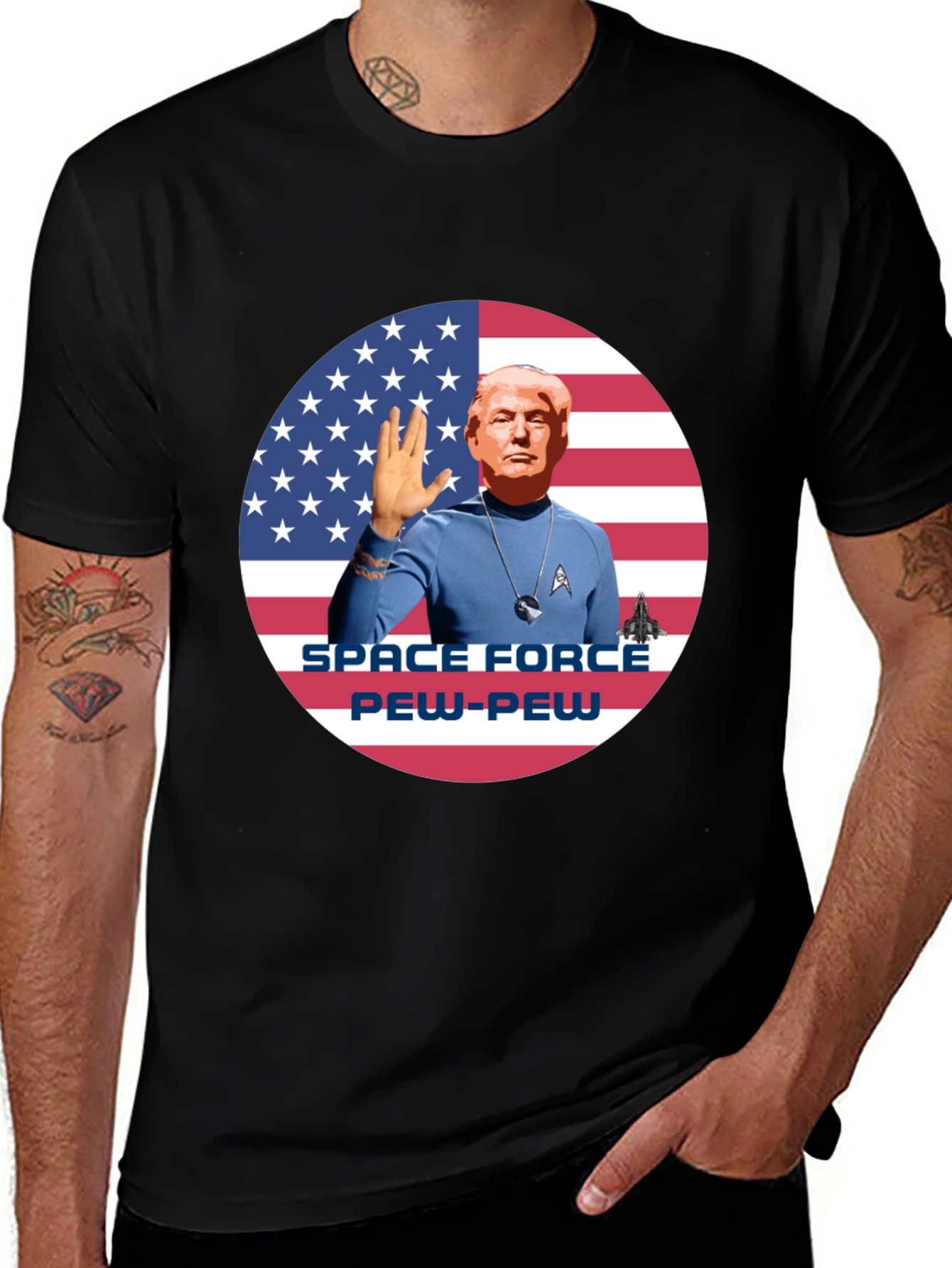 Trump Space Force Pew-Pew T-Shirt