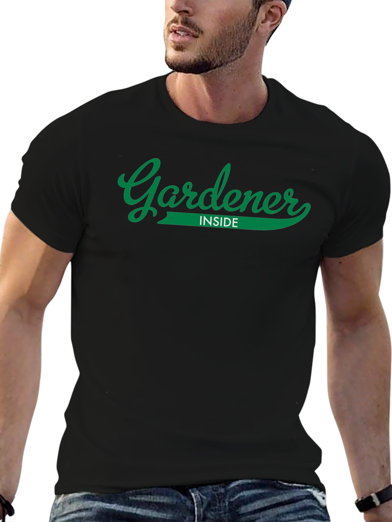 Gardener Inside Graphic T-Shirt - Black