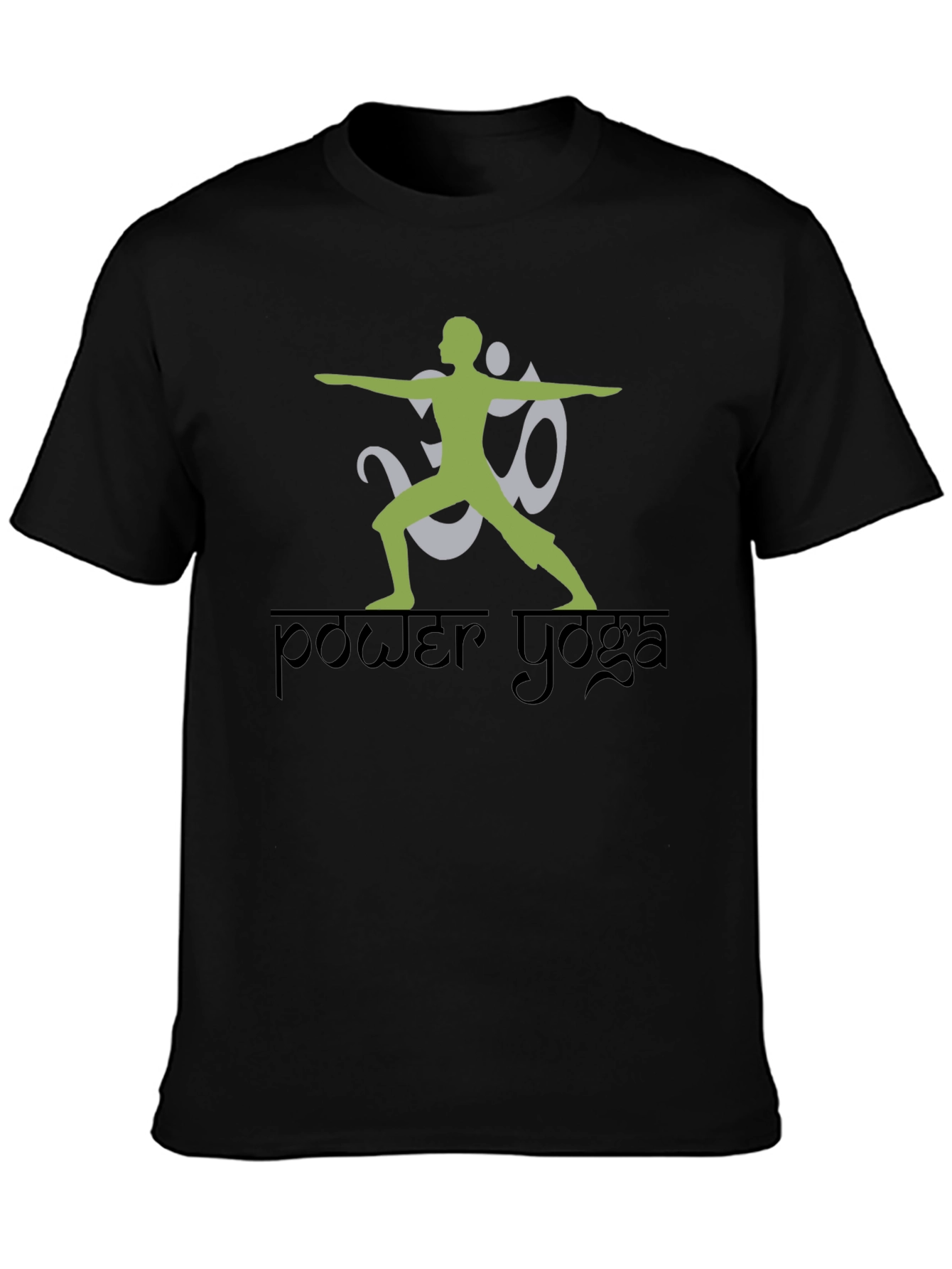 Power Yoga Black T-Shirt