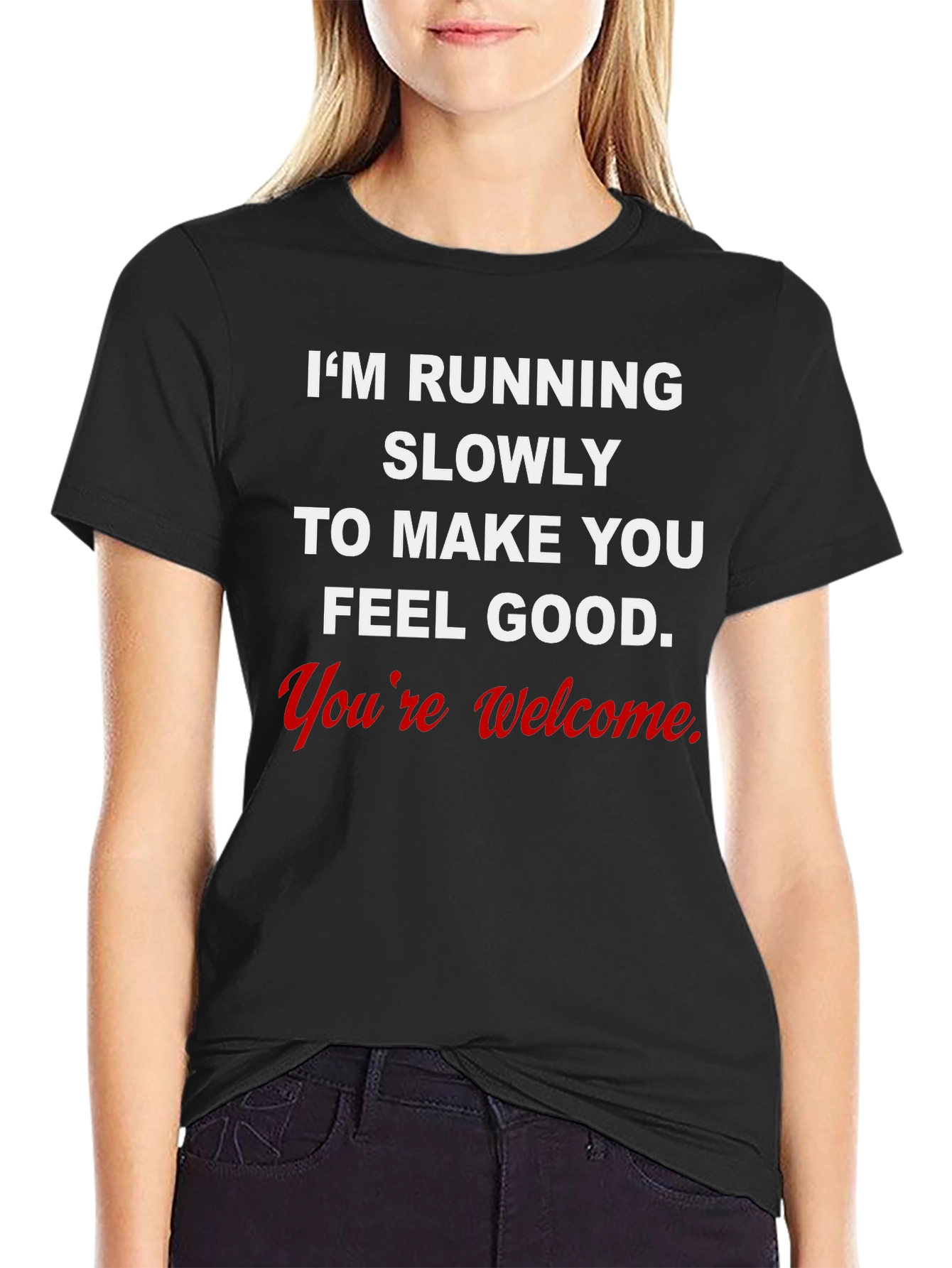 Funny Running Slogan Tee