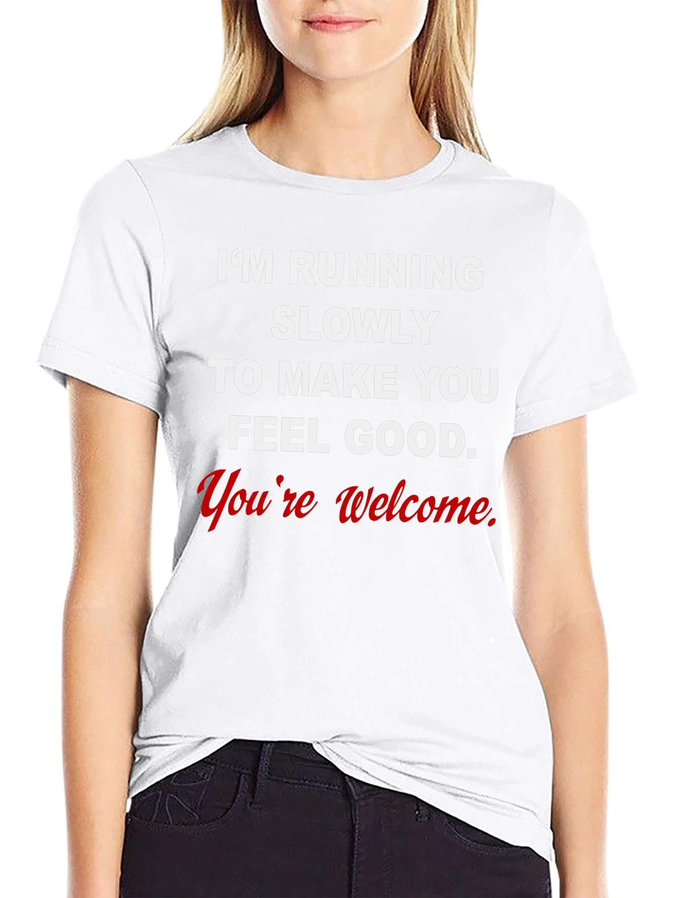 Funny Running Slogan Tee