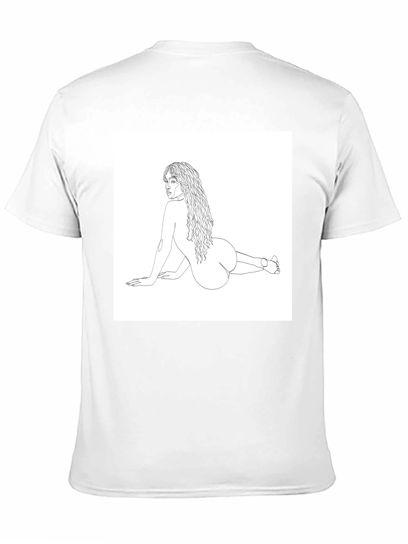 Line Art Tee - Modern Woman Graphic T-Shirt