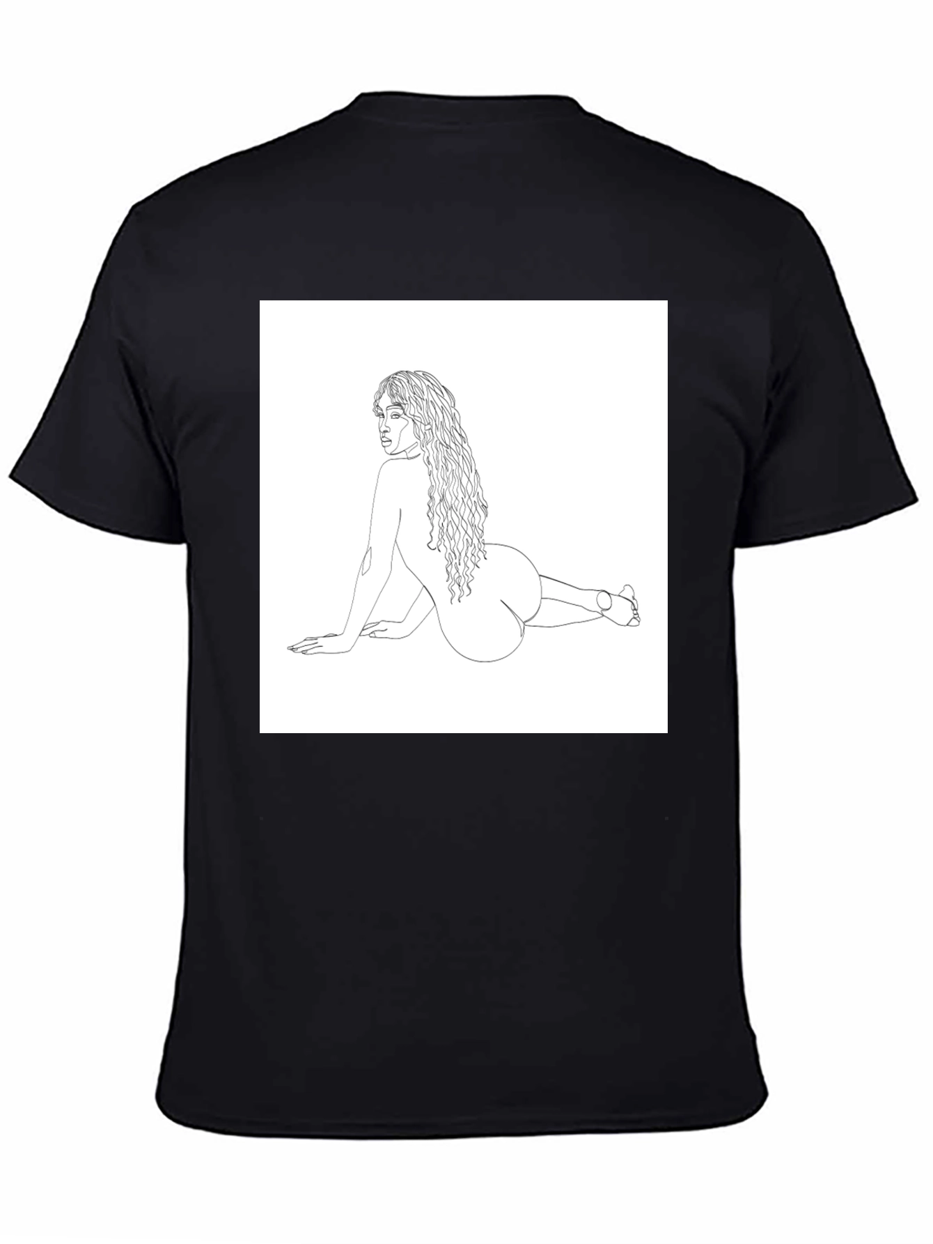 Line Art Tee - Modern Woman Graphic T-Shirt