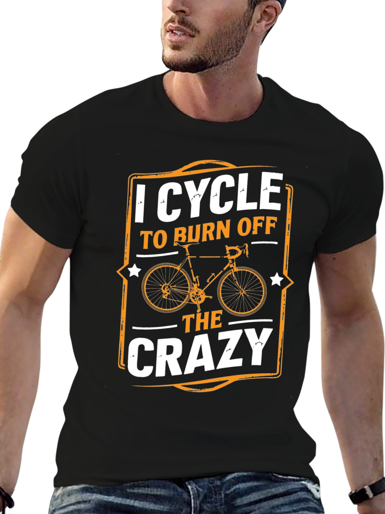 I Cycle to Burn Off The Crazy T-Shirt