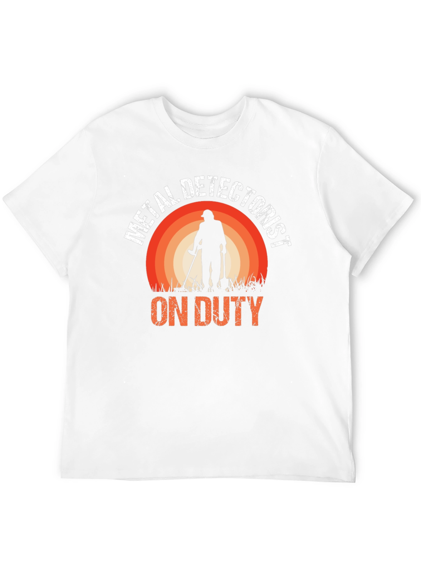 Metal Detectorist On Duty Black T-Shirt