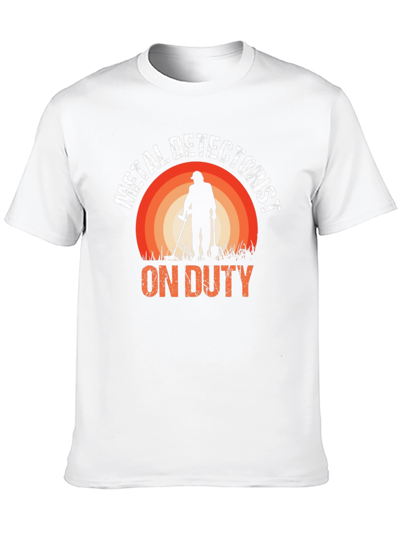Metal Detectorist On Duty Black T-Shirt