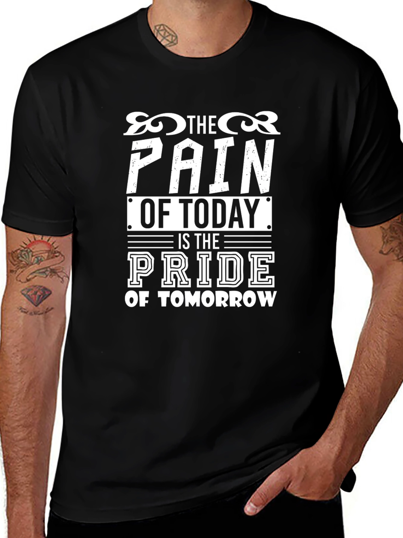 Motivational The Pain of Today Graphic T-Shirt