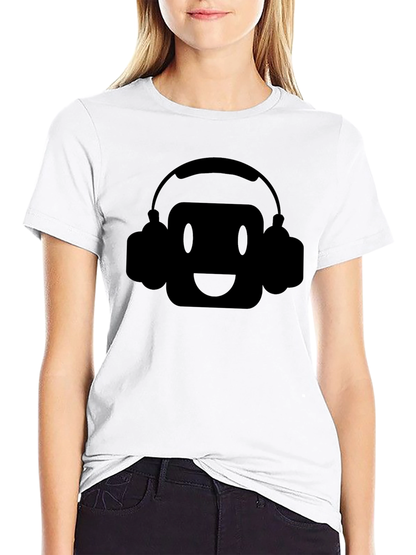 DJ Robot Graphic Black T-Shirt