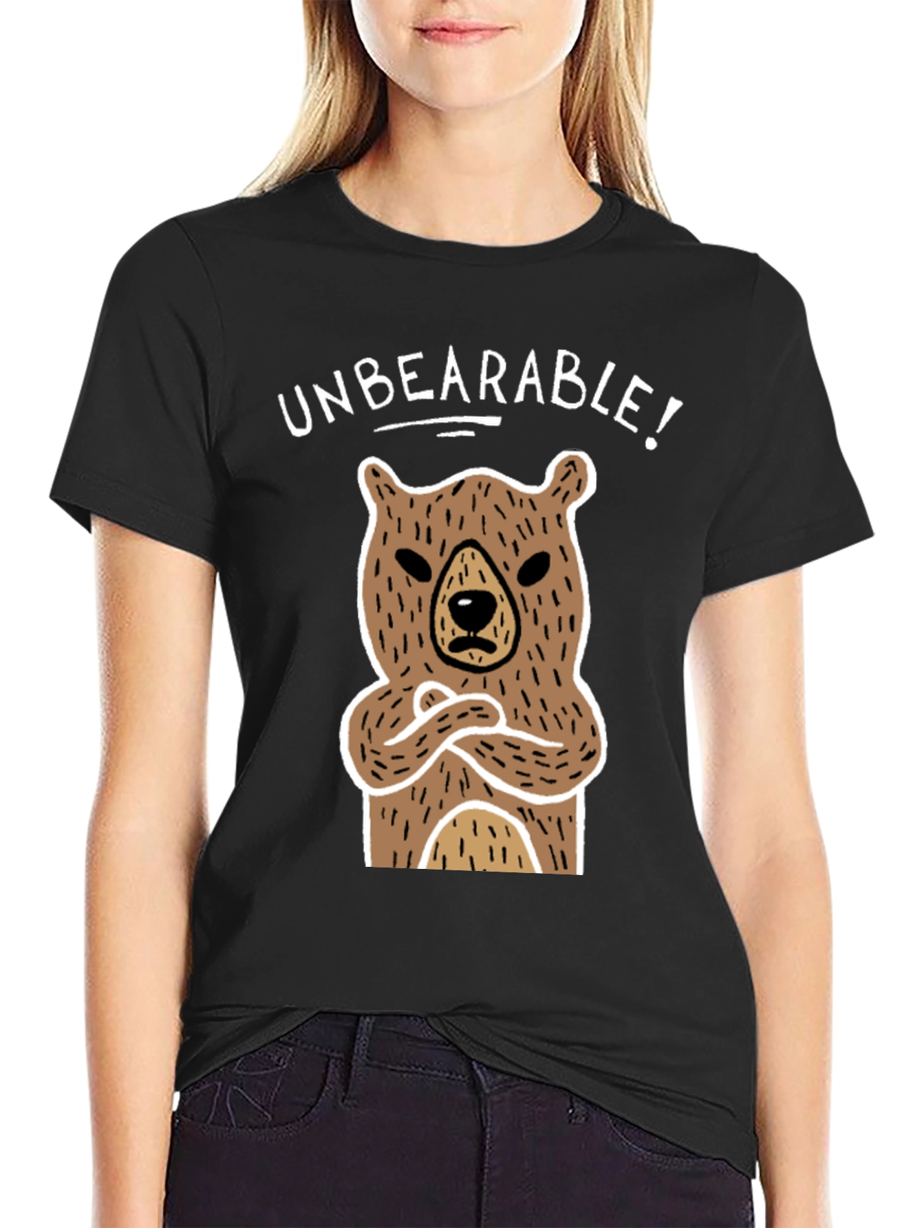 Unbearable Bear Graphic T-Shirt