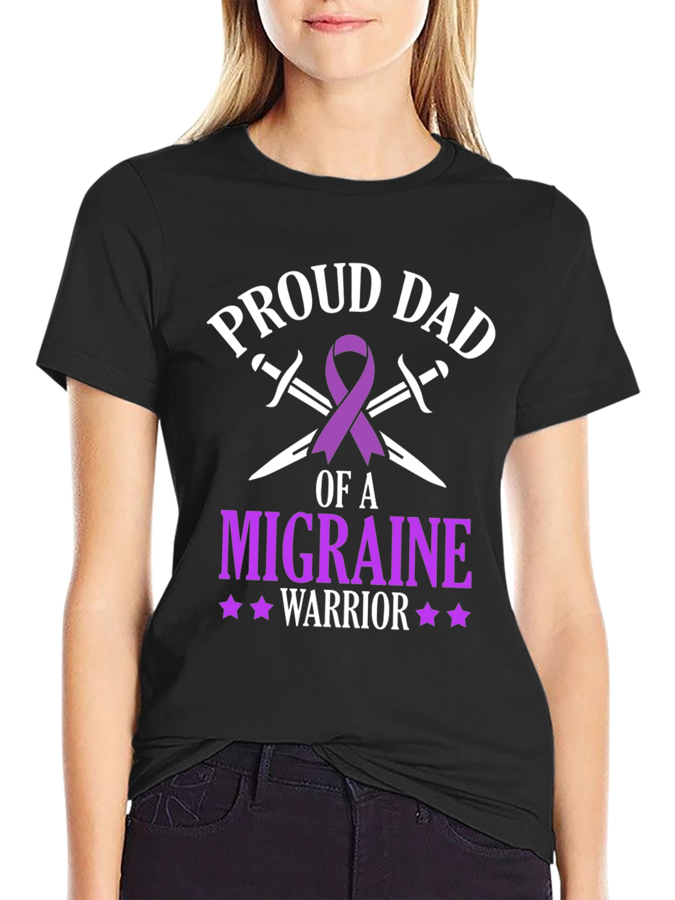 Proud Dad Migraine Warrior T-Shirt