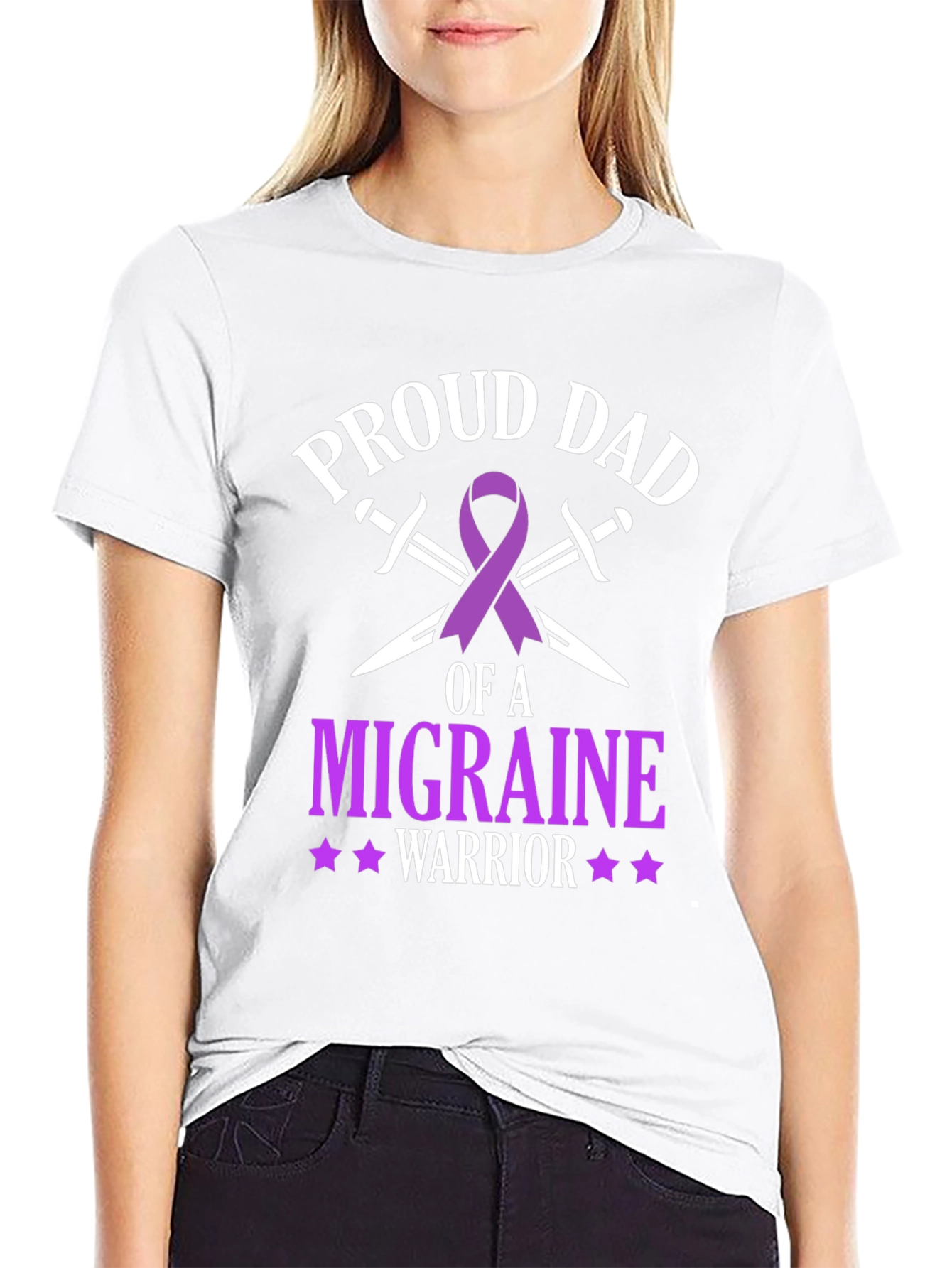 Proud Dad Migraine Warrior T-Shirt