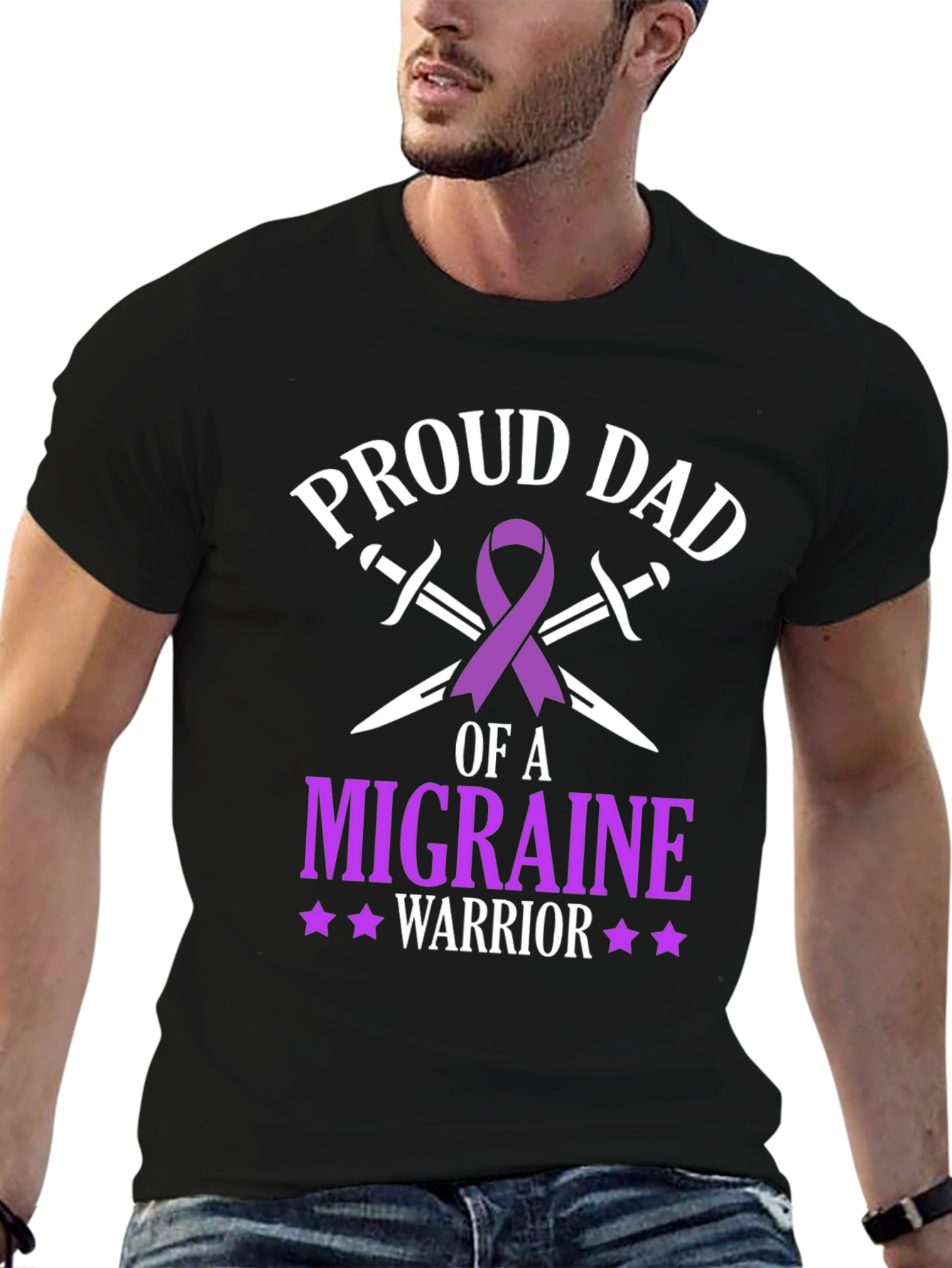 Proud Dad Migraine Warrior T-Shirt