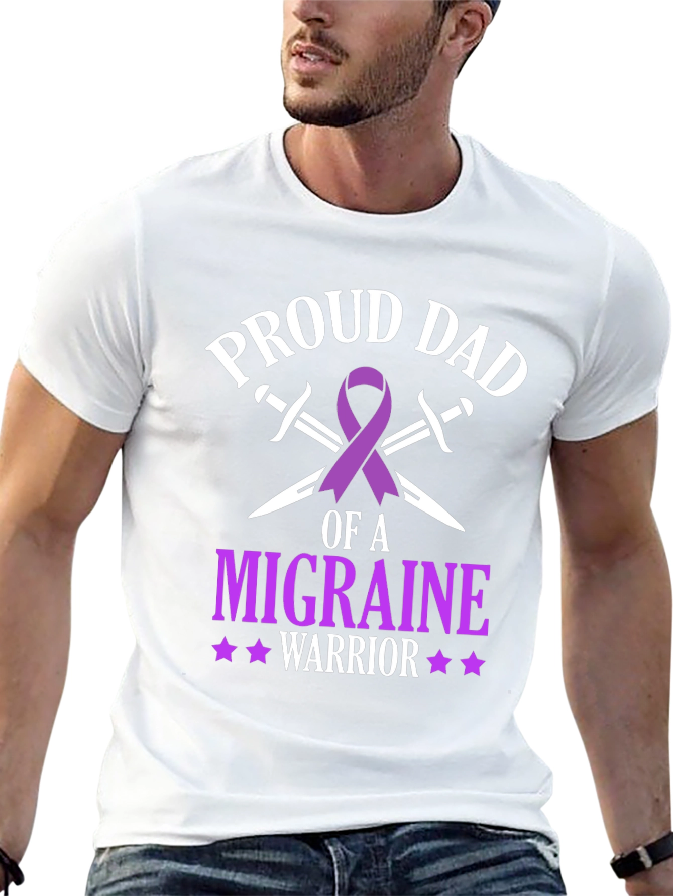 Proud Dad Migraine Warrior T-Shirt