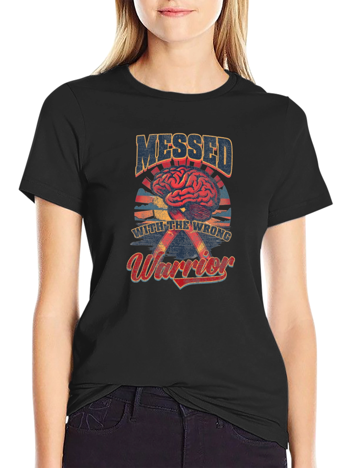 Messed With The Wrong Warrior Graphic Tee